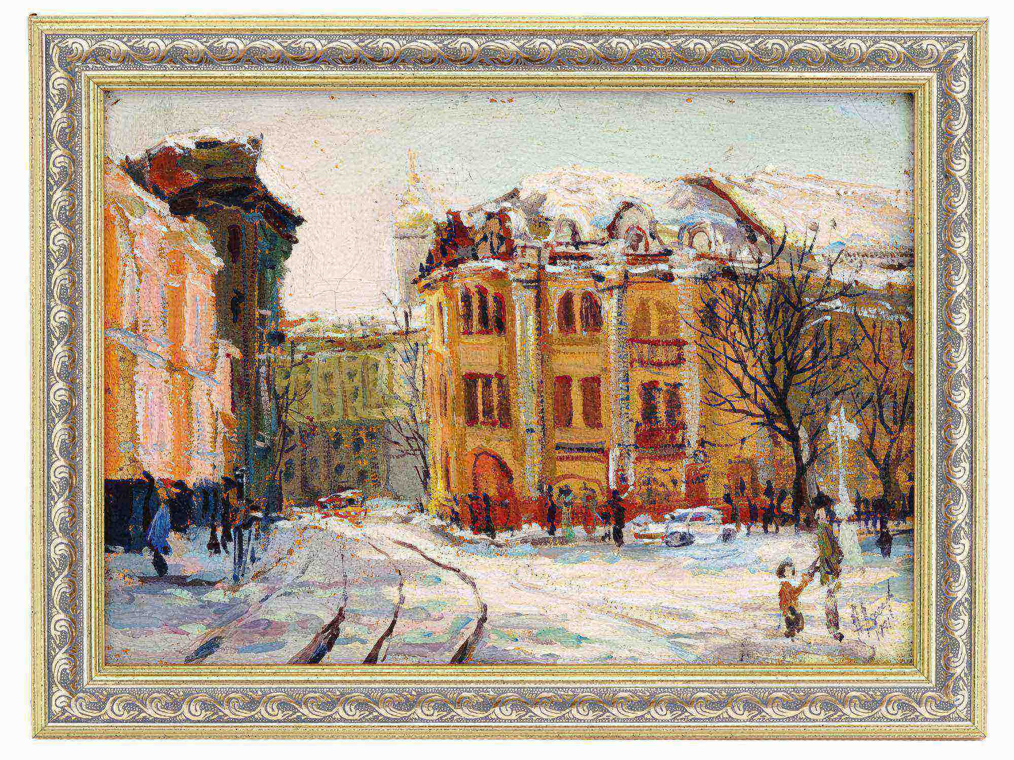 RUSSIAN ST PETERSBURG PAINTING BY ANDREY LARIONOV PIC-0