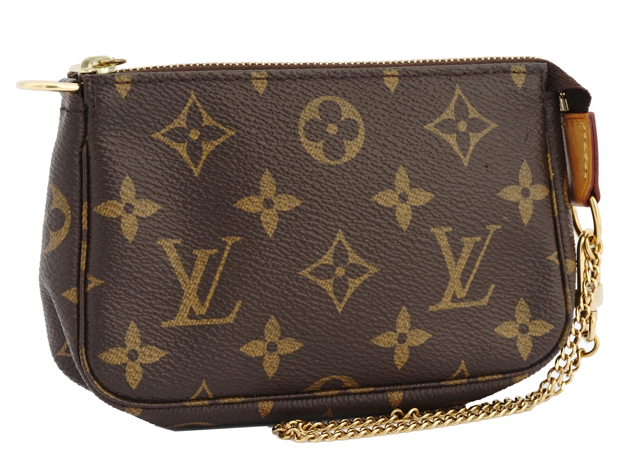 ORIGINAL LOUIS VUITTON LEATHER POCHETTE SOIR BAG IOB PIC-0