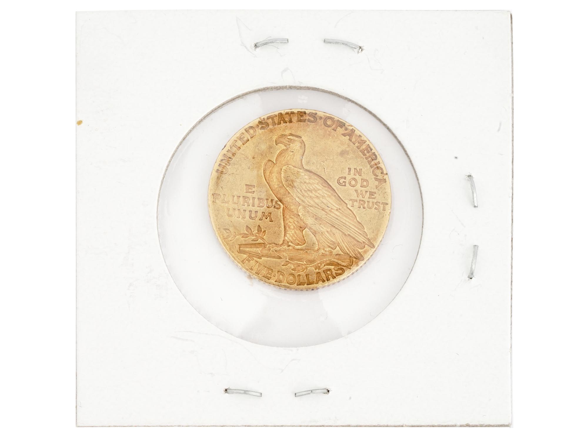 1912 INDIAN HEAD 5 DOLLAR HALF EAGLE GOLD COIN PIC-1