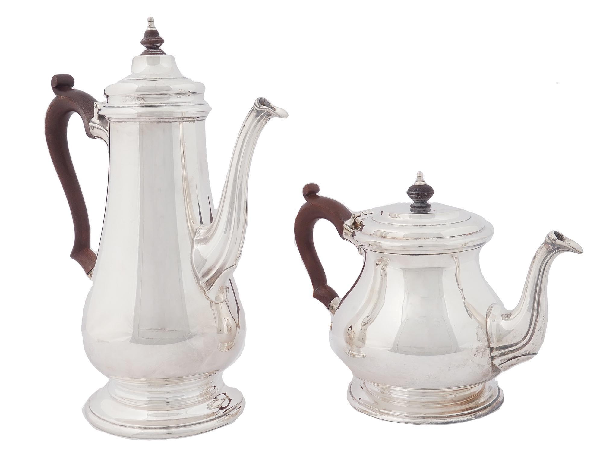 C J VANDER LTD ENGLISH SILVER TEA AND COFFEE SET PIC-3