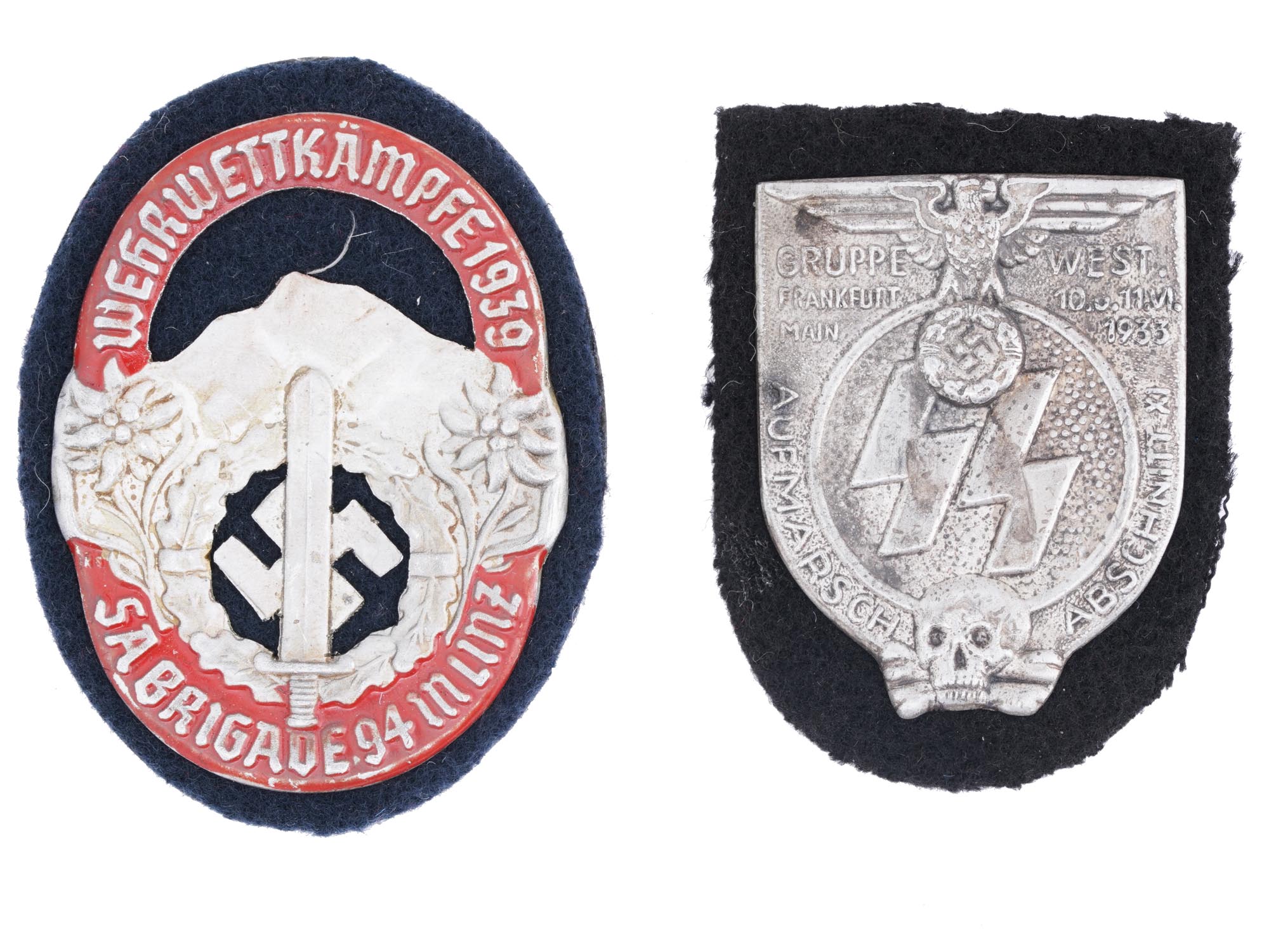 WWII THIRD REICH NAZI GERMAN BADGE SHIELDS PIC-0