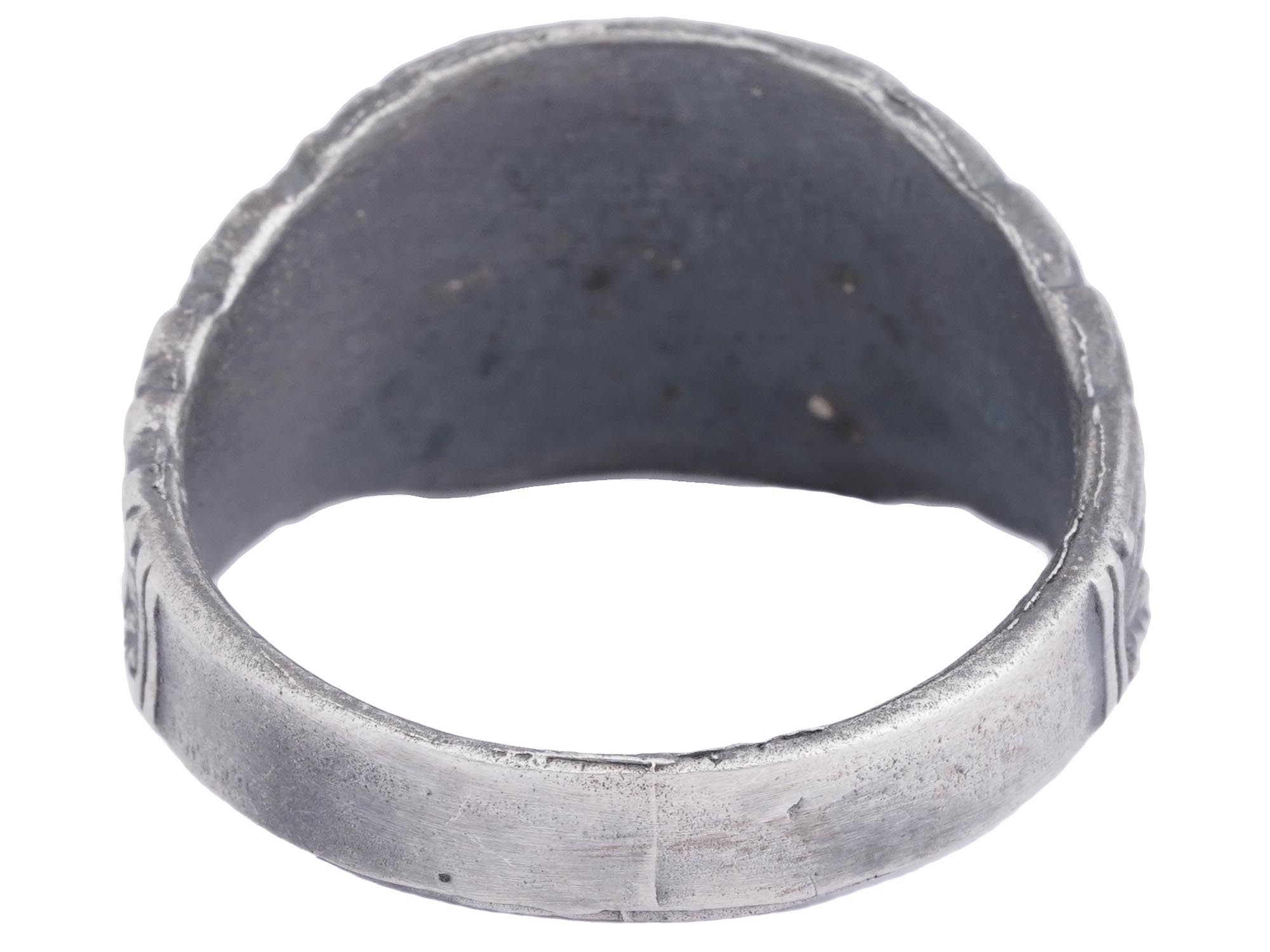 WWII GERMAN WAFFEN SS WIKING NORDLAND SILVER RING PIC-3