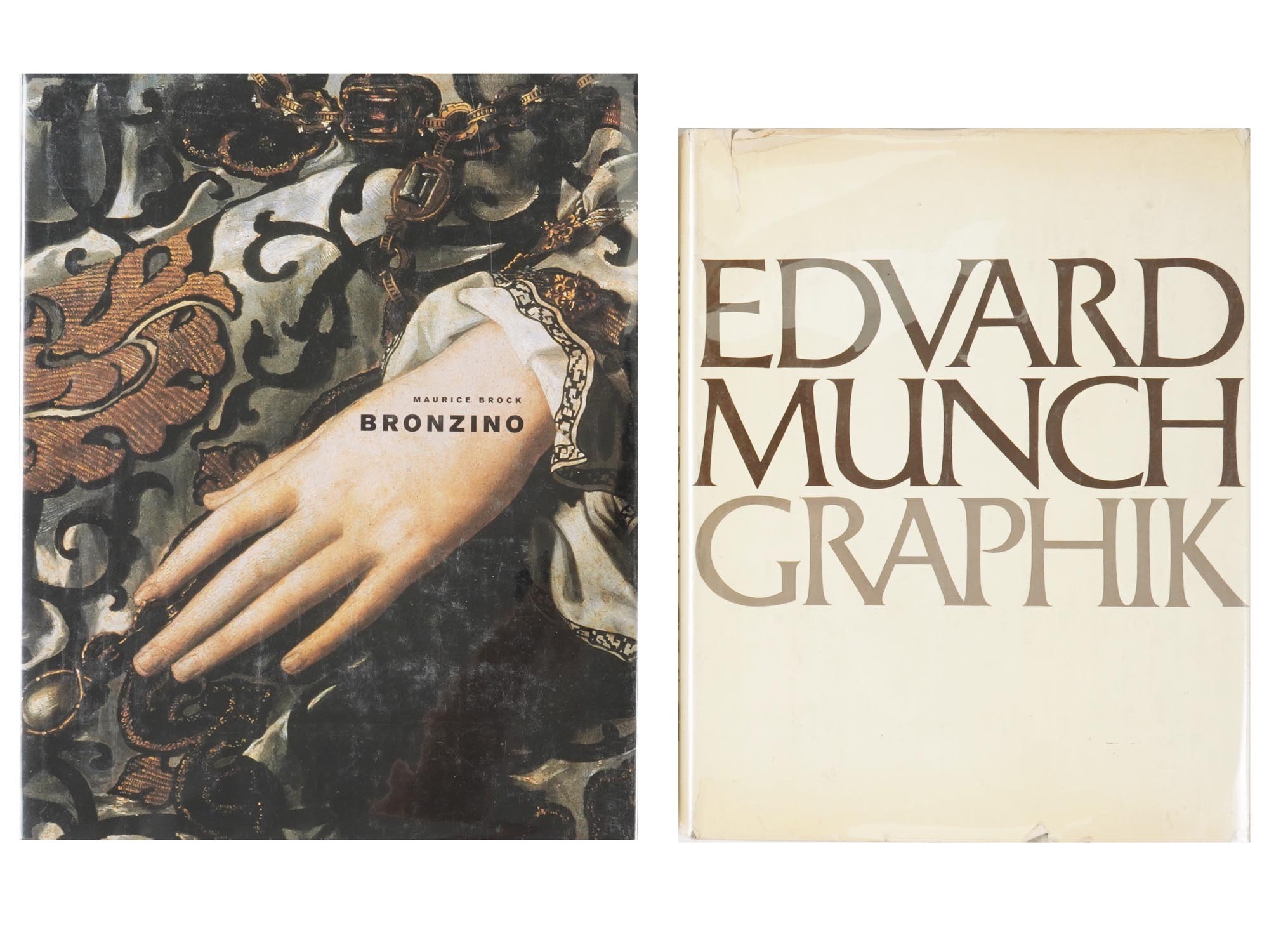 VINTAGE ART BOOKS BRONZINO AND MUNCH ALBUMS PIC-0