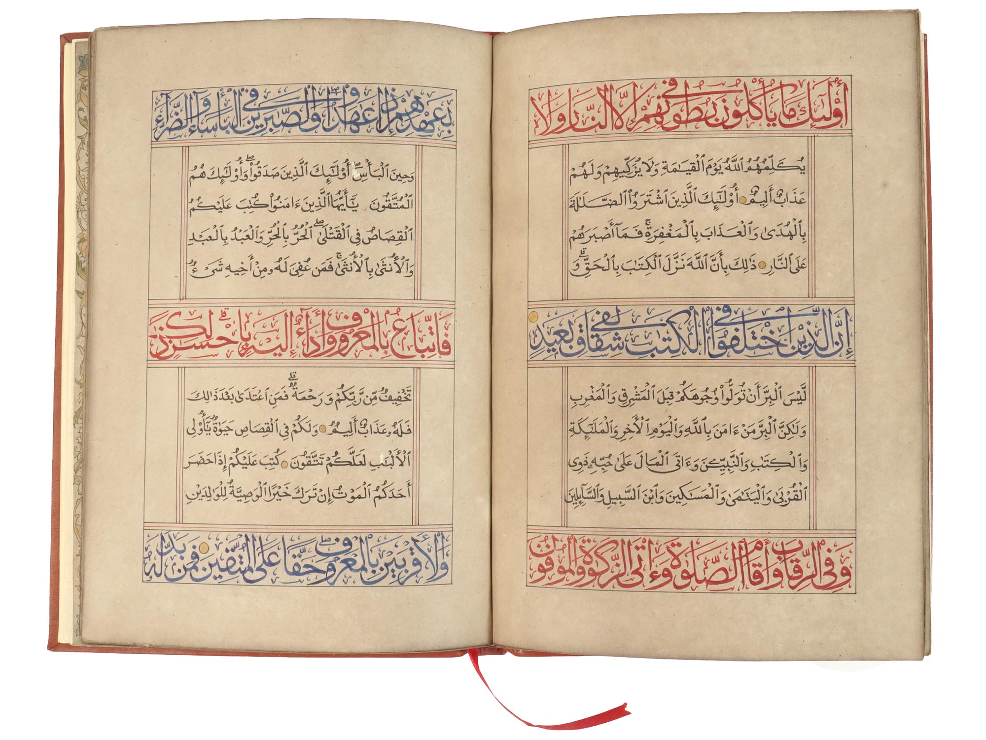 ISLAMIC ILLUMINATED BOOK WITH KUFIC CALLIGRAPHY PIC-5