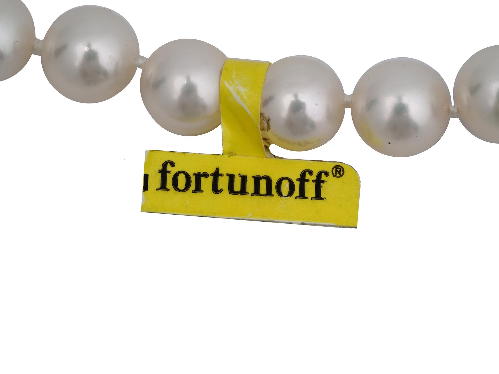 14K GOLD FRESHWATER PEARL NECKLACE BY FORTUNOFF PIC-2