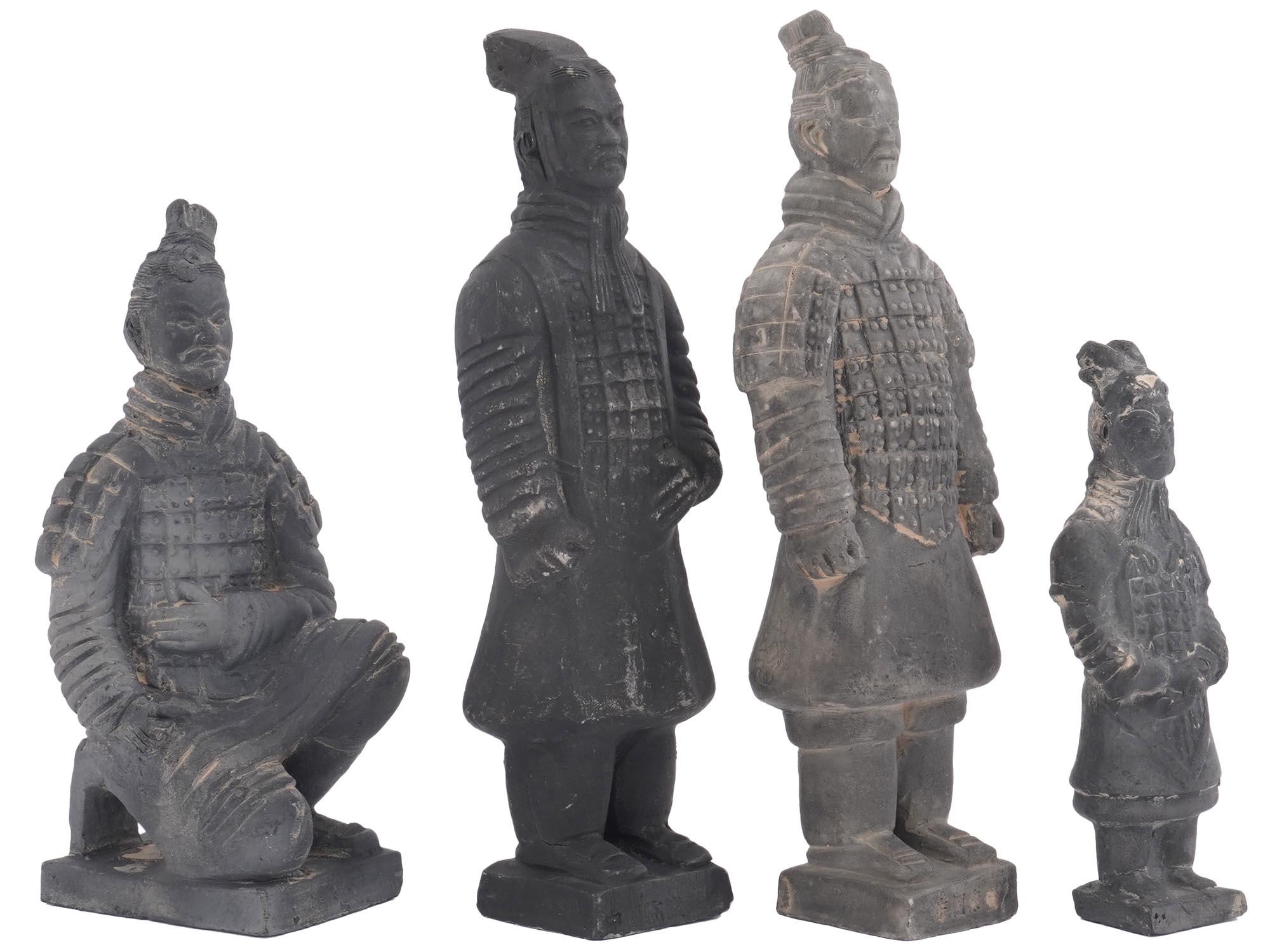 VINTAGE CHINESE TERRACOTTA ARMY SOLDIER FIGURINES PIC-1