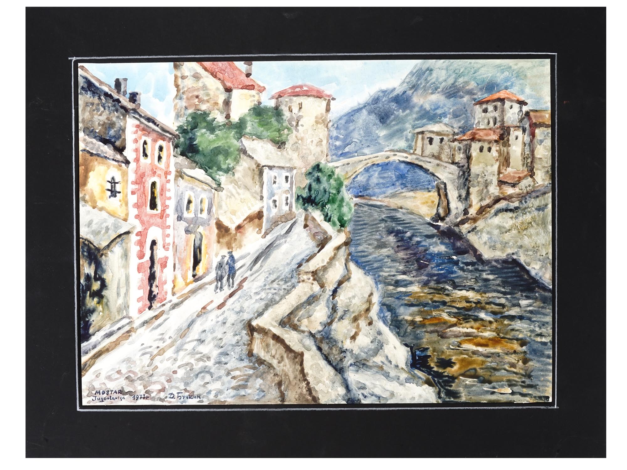 1977 RUSSIAN MOSTAR PAINTING BY DMITRY BUCHKIN PIC-0