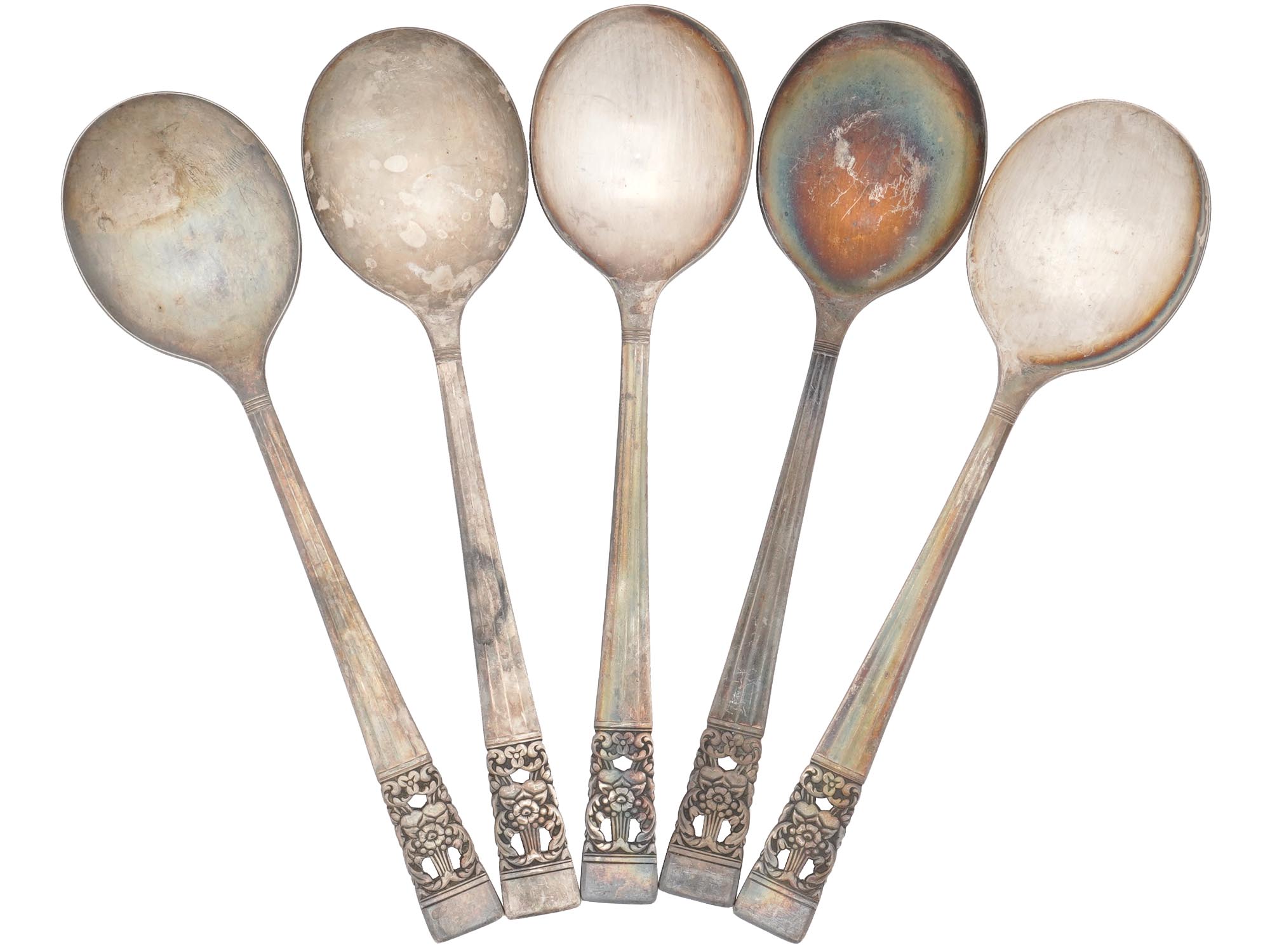 SOVIET NICKEL SILVER AND ONEIDA COMMUNITY SPOONS PIC-1