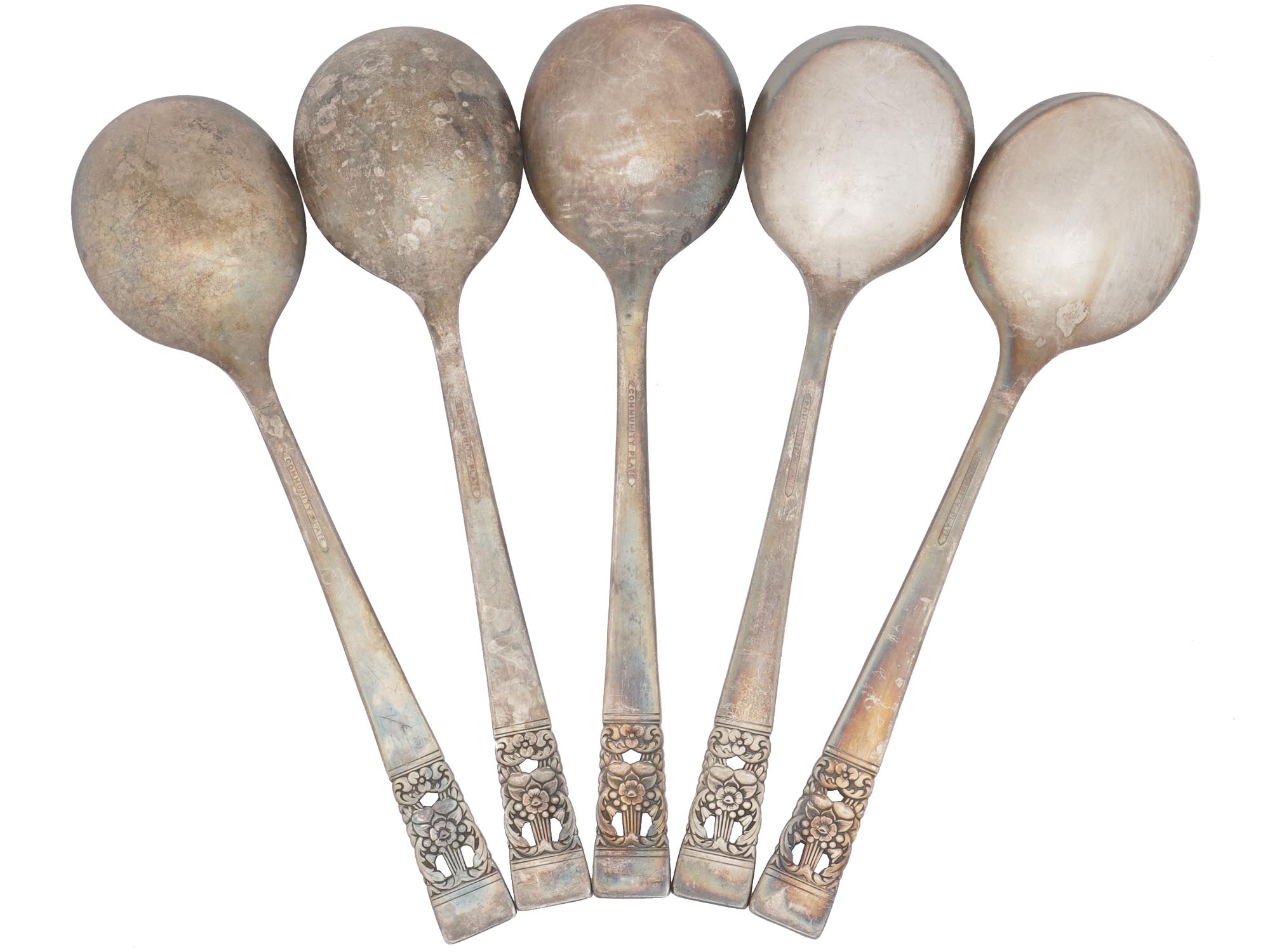 SOVIET NICKEL SILVER AND ONEIDA COMMUNITY SPOONS PIC-2