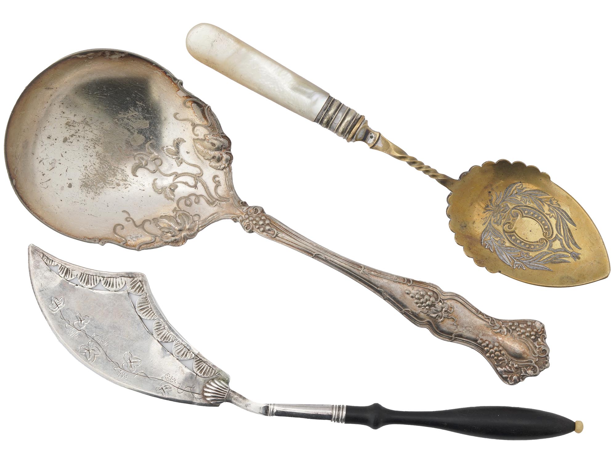 STERLING SERVING UTENSILS BY GORHAM, ROGERS BROS PIC-2