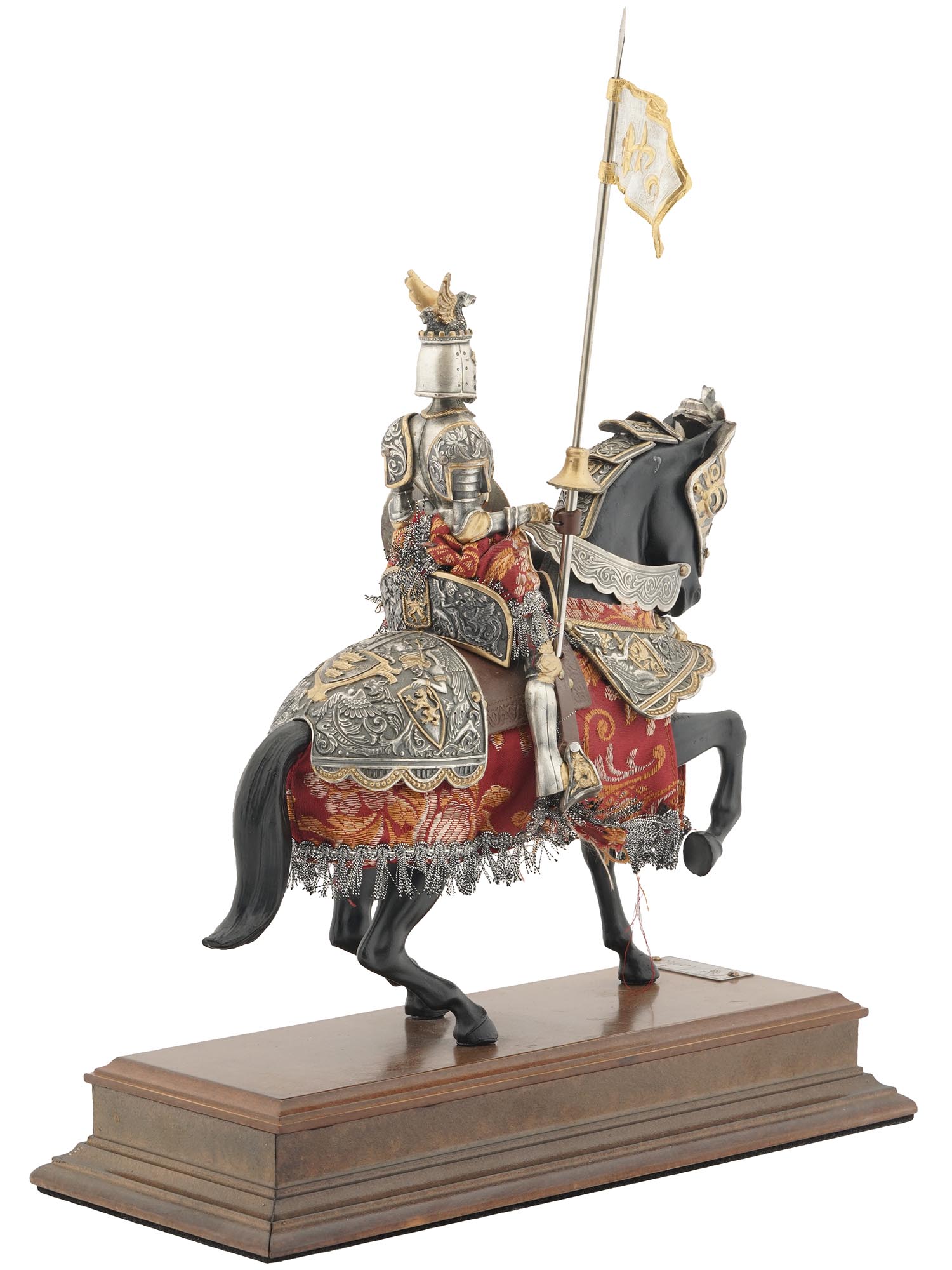 MOUNTED MEDIEVAL KNIGHT ON HORSE FIGURE BY MARTO PIC-1