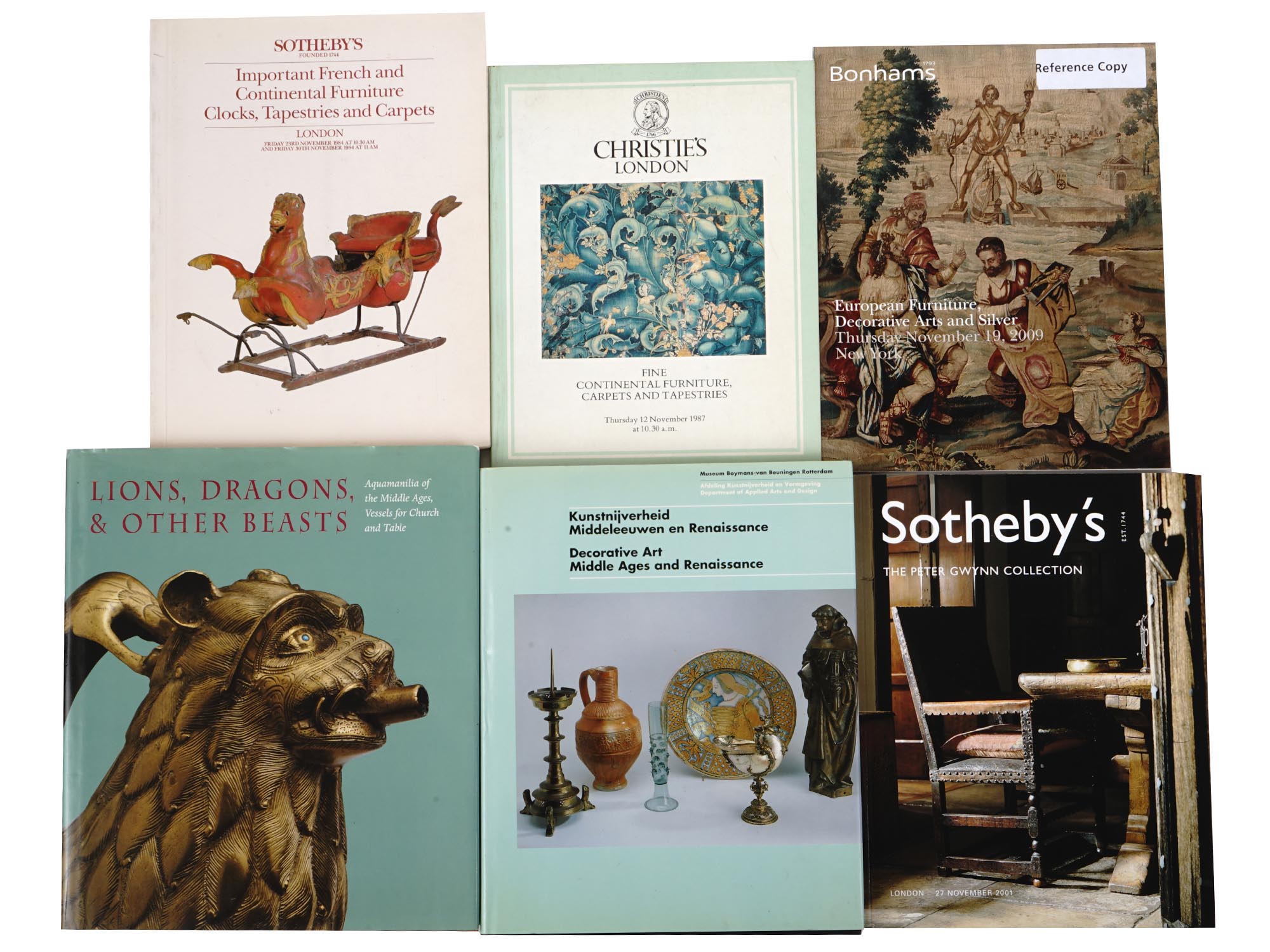 ALBUMS AND AUCTION CATALOGS ON DECORATIVE ARTS PIC-0