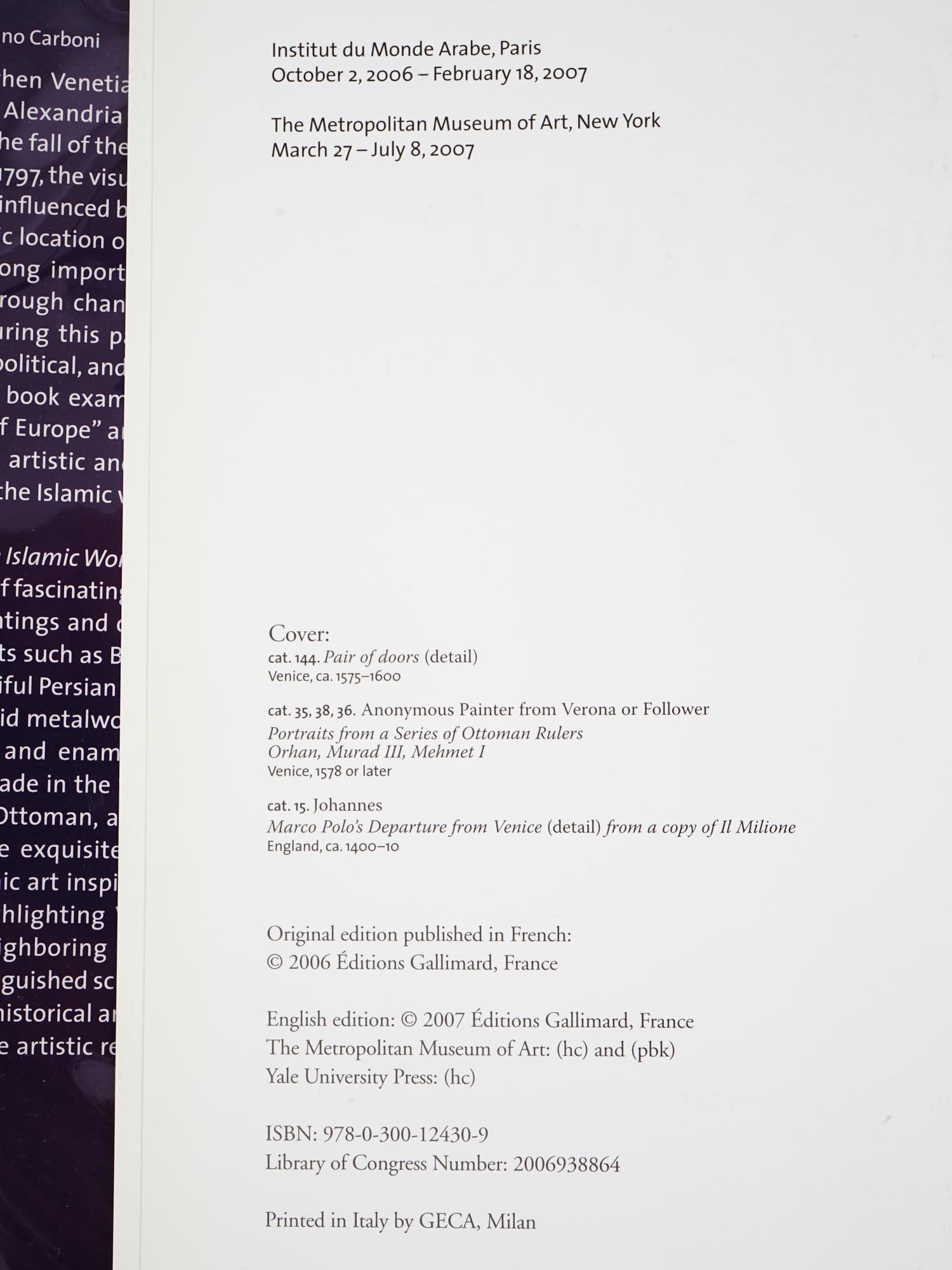 EXHIBITION CATALOGS AND ALBUMS ON ITALIAN ART PIC-8