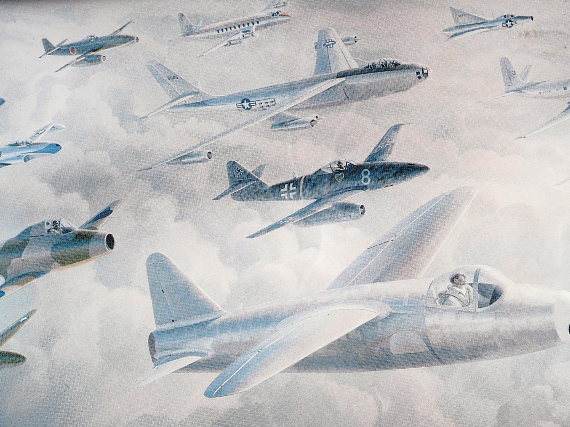 EVOLUTION OF JET AVIATION PRINT BY KEITH FERRIS PIC-2