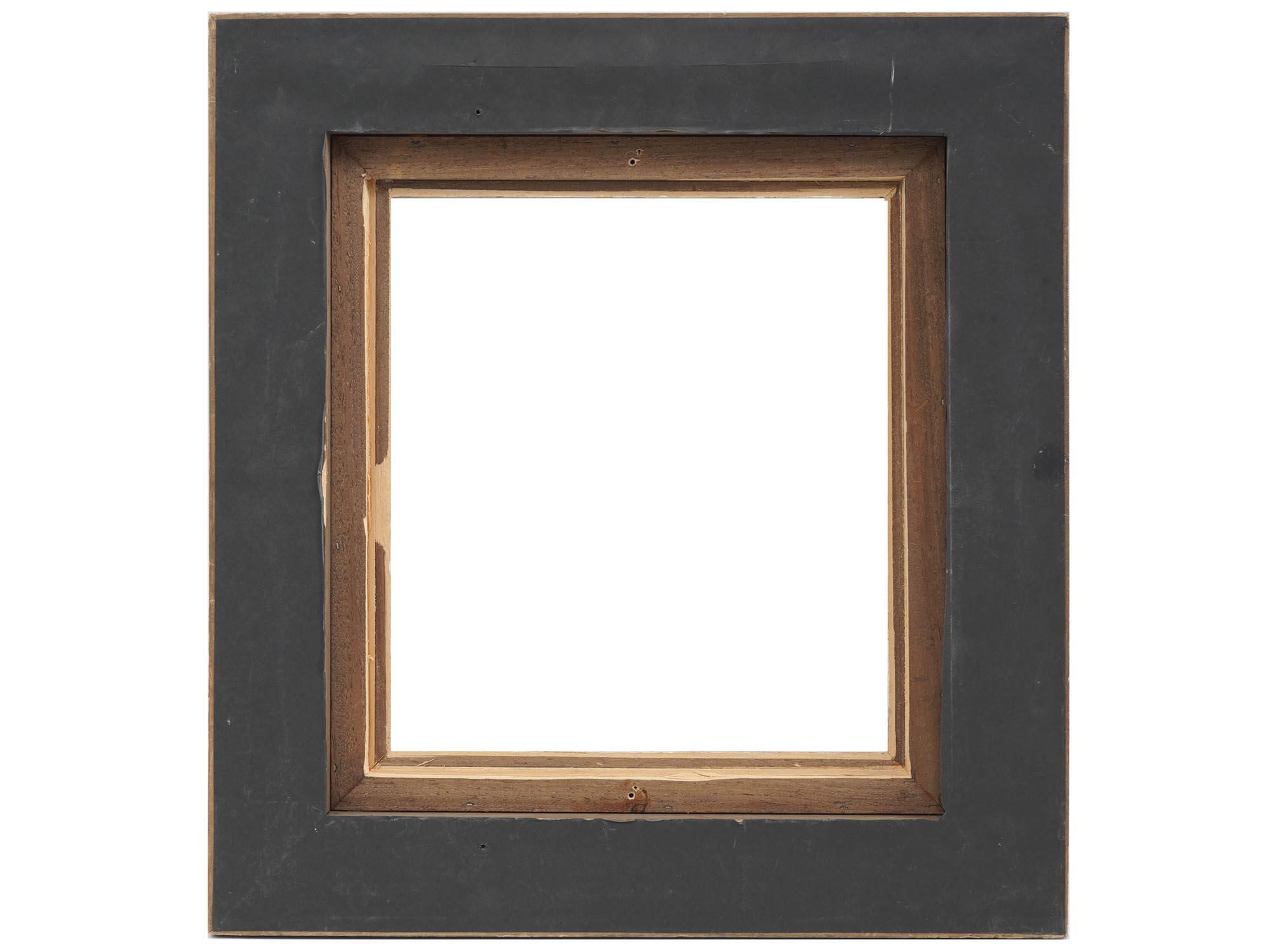 ANTIQUE CONTINENTAL CARVED PATINATED WOOD FRAMES PIC-3