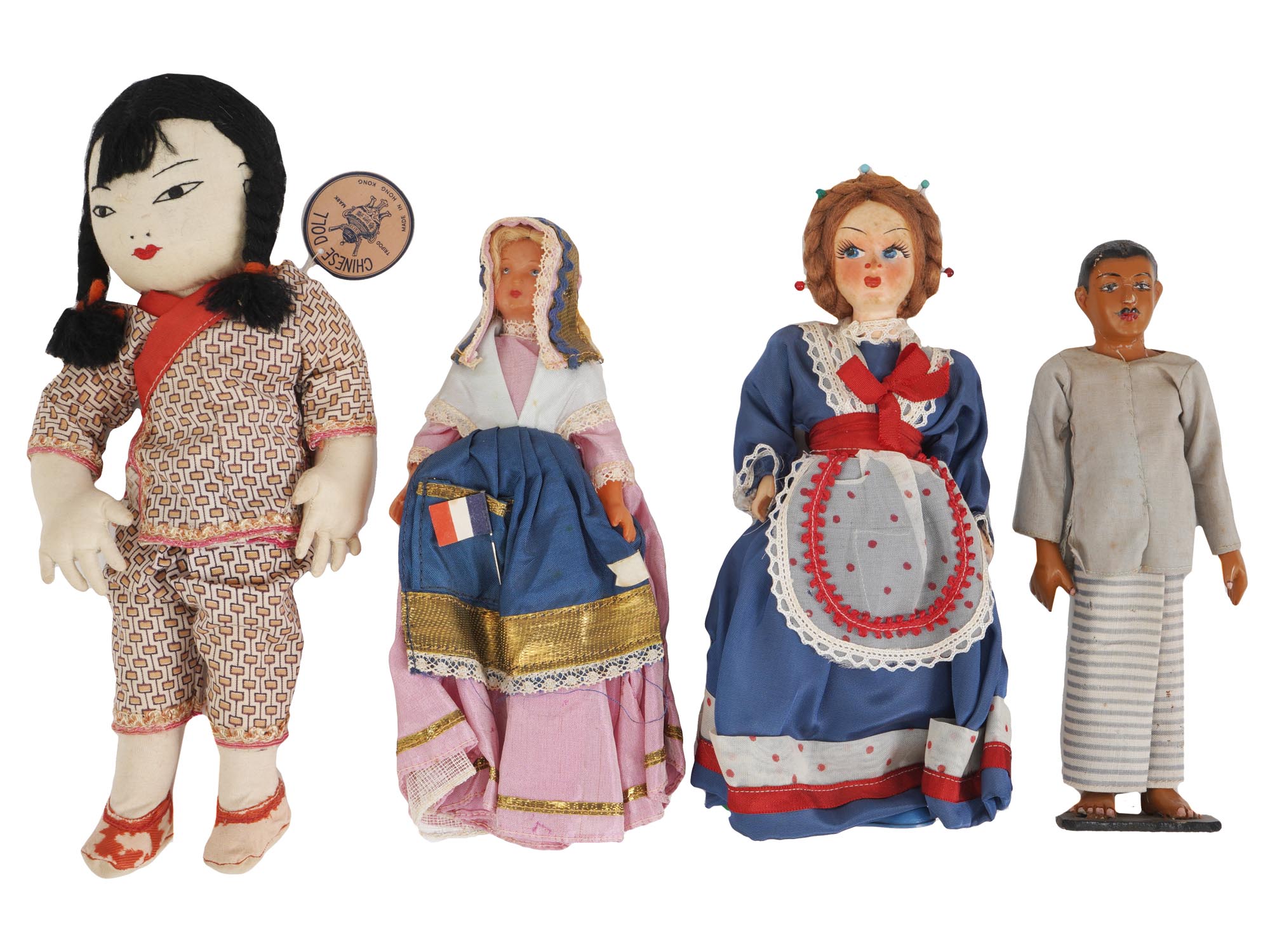 LOT OF MID CENTURY FOLK DOLLS IN NATIONAL COSTUME PIC-1