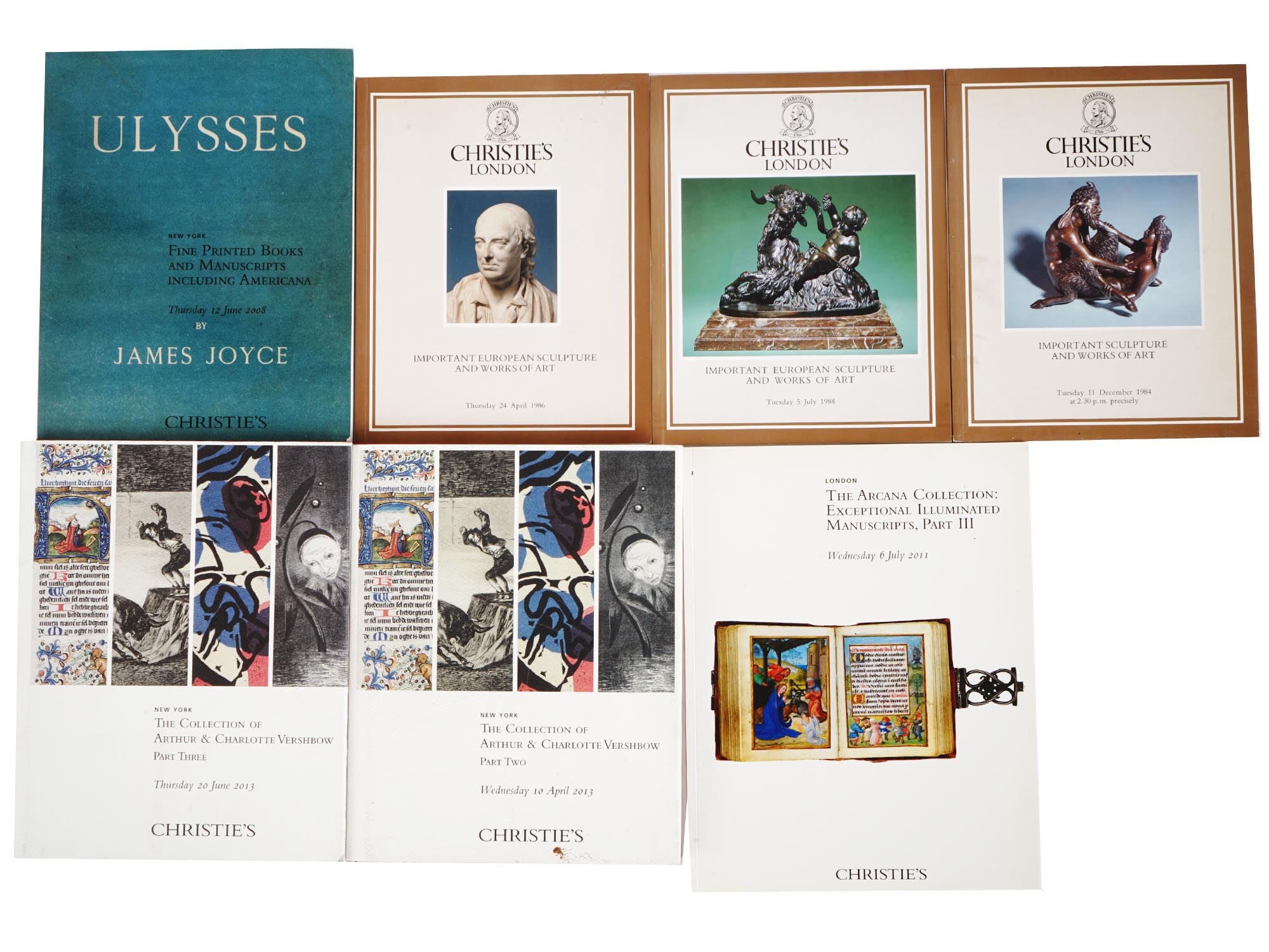 ART CATALOGS CHRISTIES SCULPTURE AND MANUSCRIPTS PIC-0