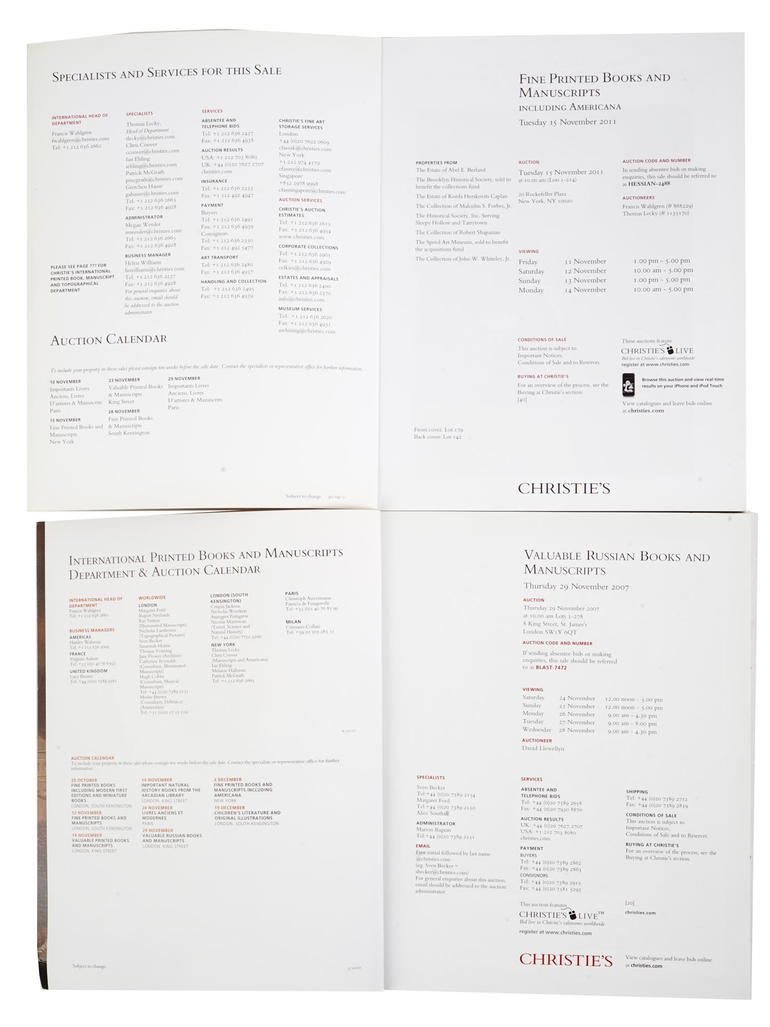 CHRISTIES AUCTION CATALOGUES ART AND MANUSCRIPTS PIC-4