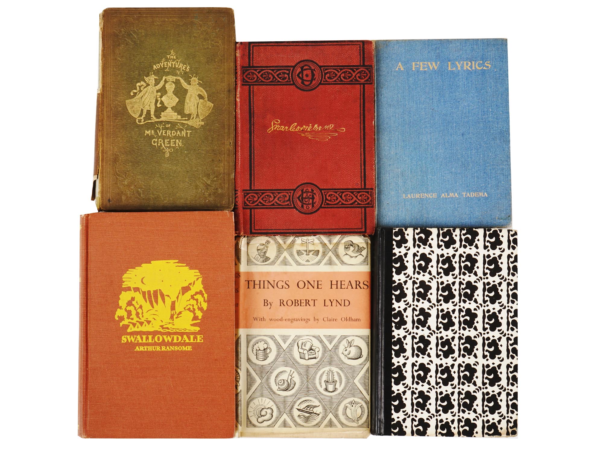 ANTIQUE ILLUSTRATED NOVELS BOOKS WITH BOOKPLATES PIC-0