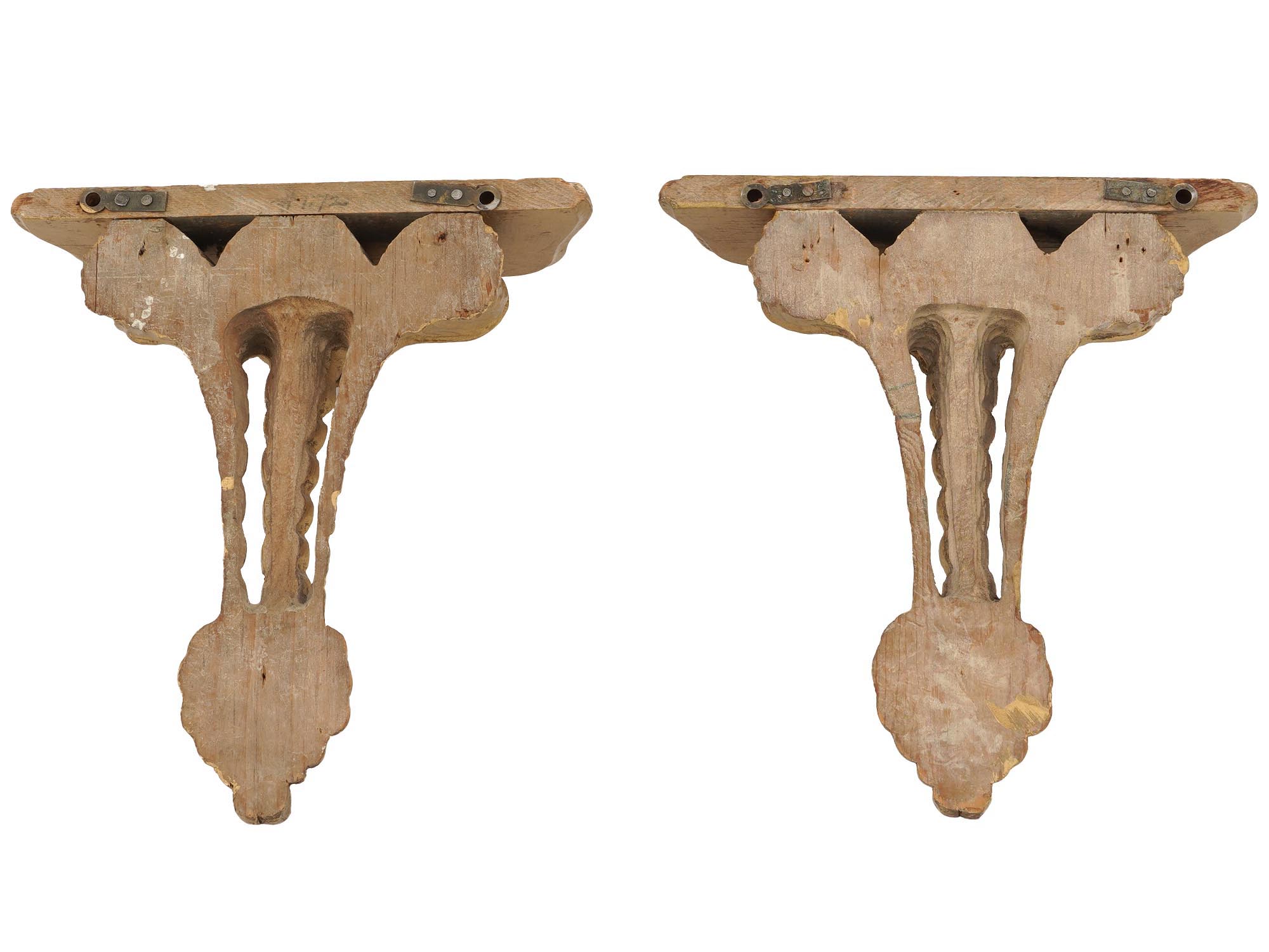 NEO CLASSICAL GILTWOOD WALL BRACKET SHELVES PIC-4