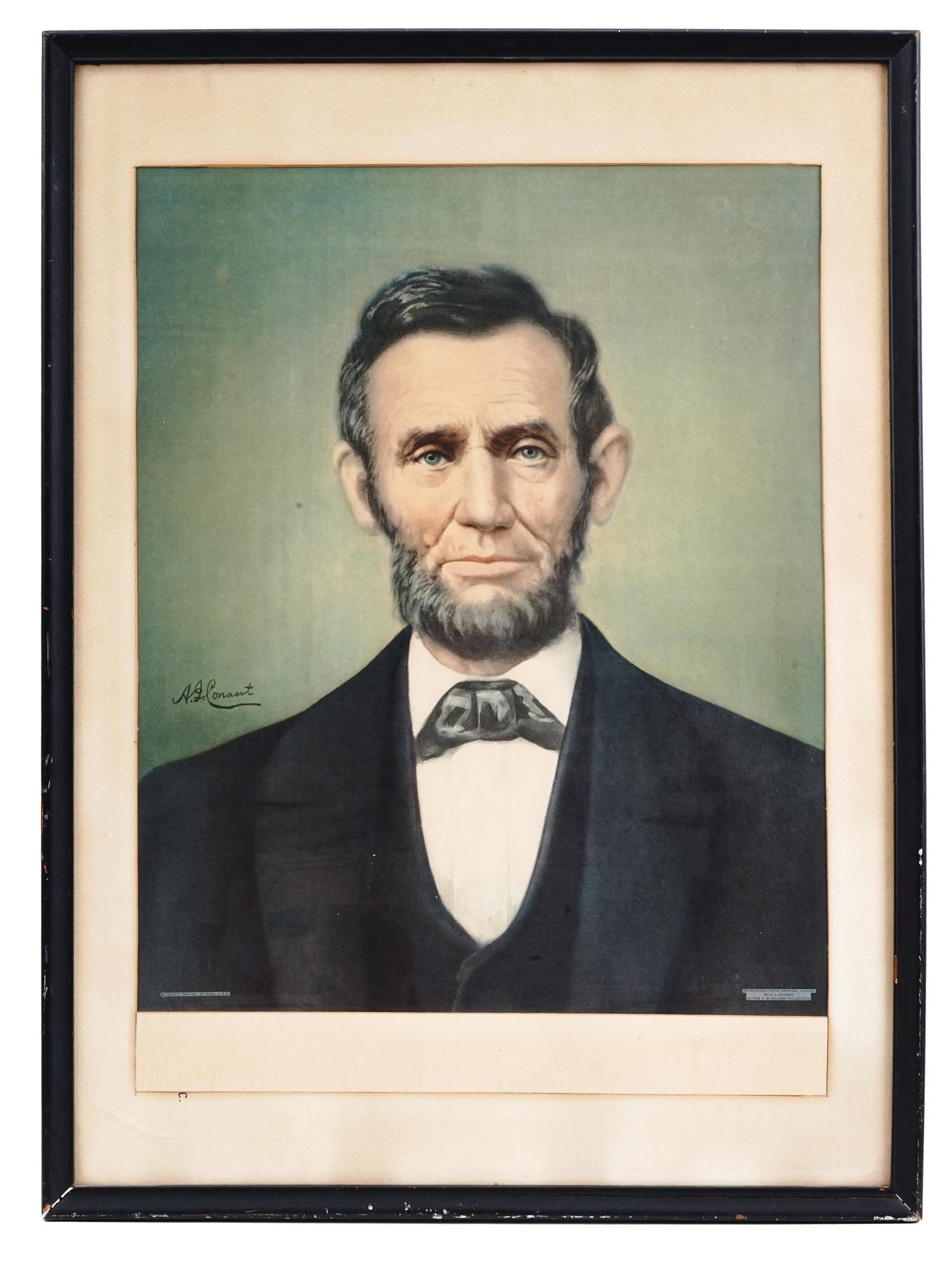 LINCOLN PRINT FROM THE ORIGINAL CANVAS BY CONANT PIC-0