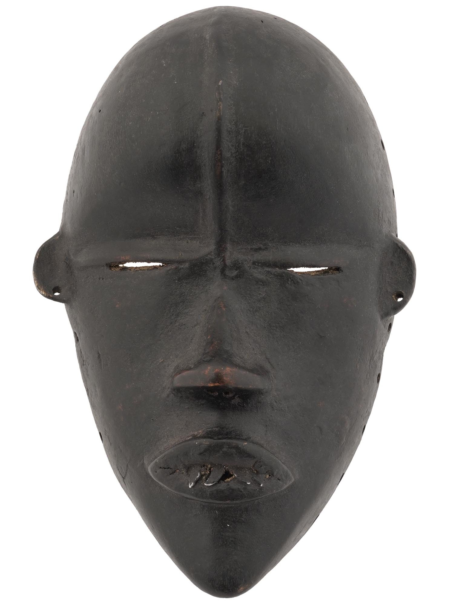 ANTIQUE AFRICAN CARVED WOOD MANDE TRIBAL DAN MASK PIC-0