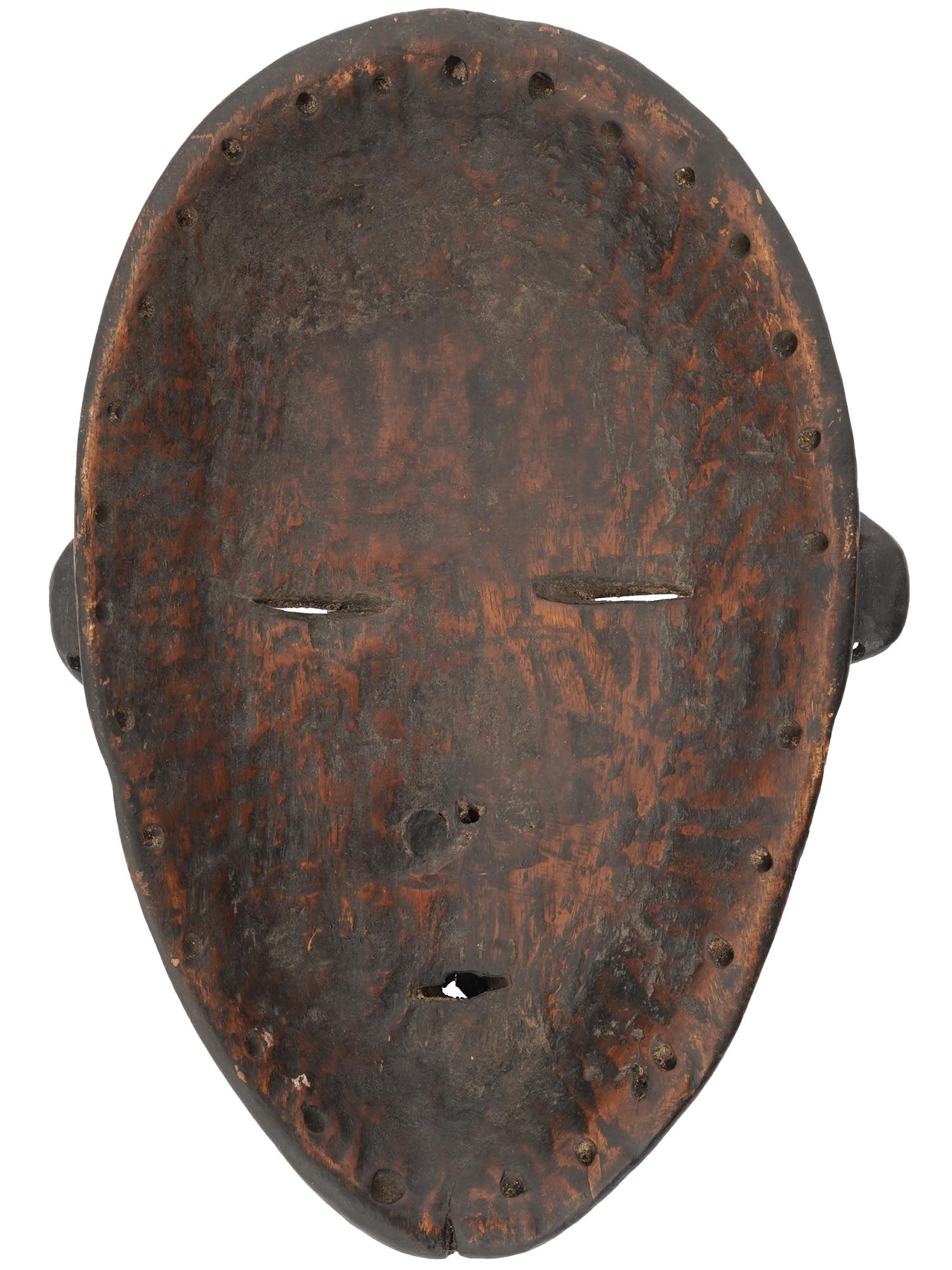 ANTIQUE AFRICAN CARVED WOOD MANDE TRIBAL DAN MASK PIC-2