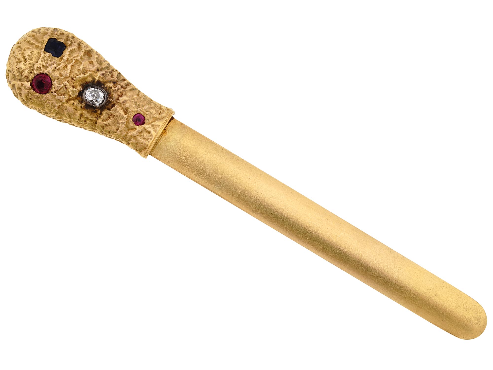 RUSSIAN FABERGE GOLD LETTER OPENER BY OSCAR PIHL PIC-0