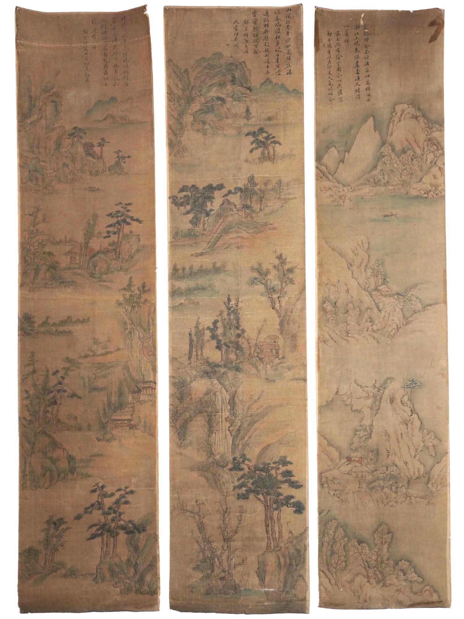 18TH CENTURY SCROLL PAINTING FROM AN ORIGINAL 15TH CENTURY PIECE - 1 PIC-0