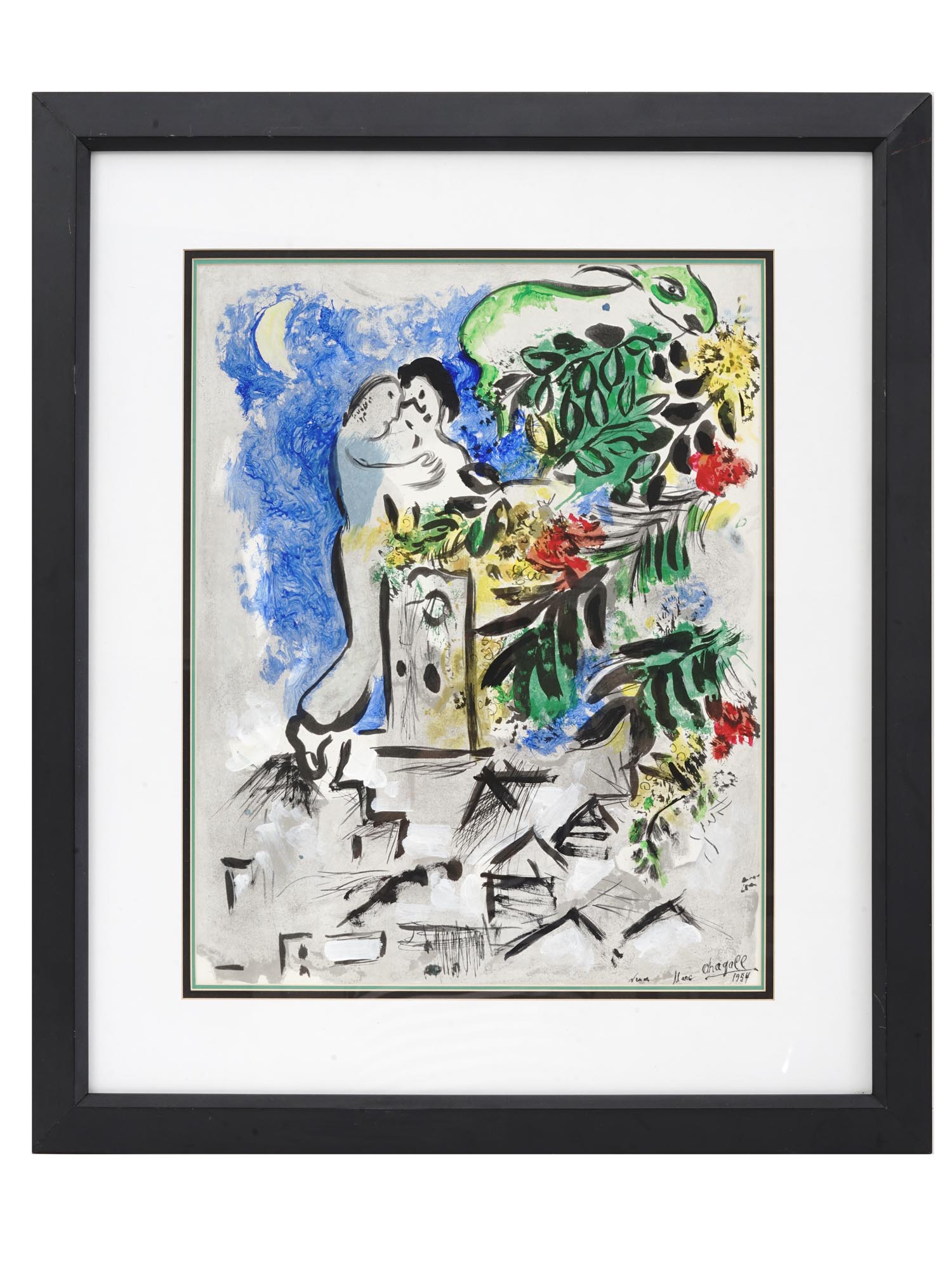 FRENCH HAND COLORED LITHOGRAPH BY MARC CHAGALL PIC-0