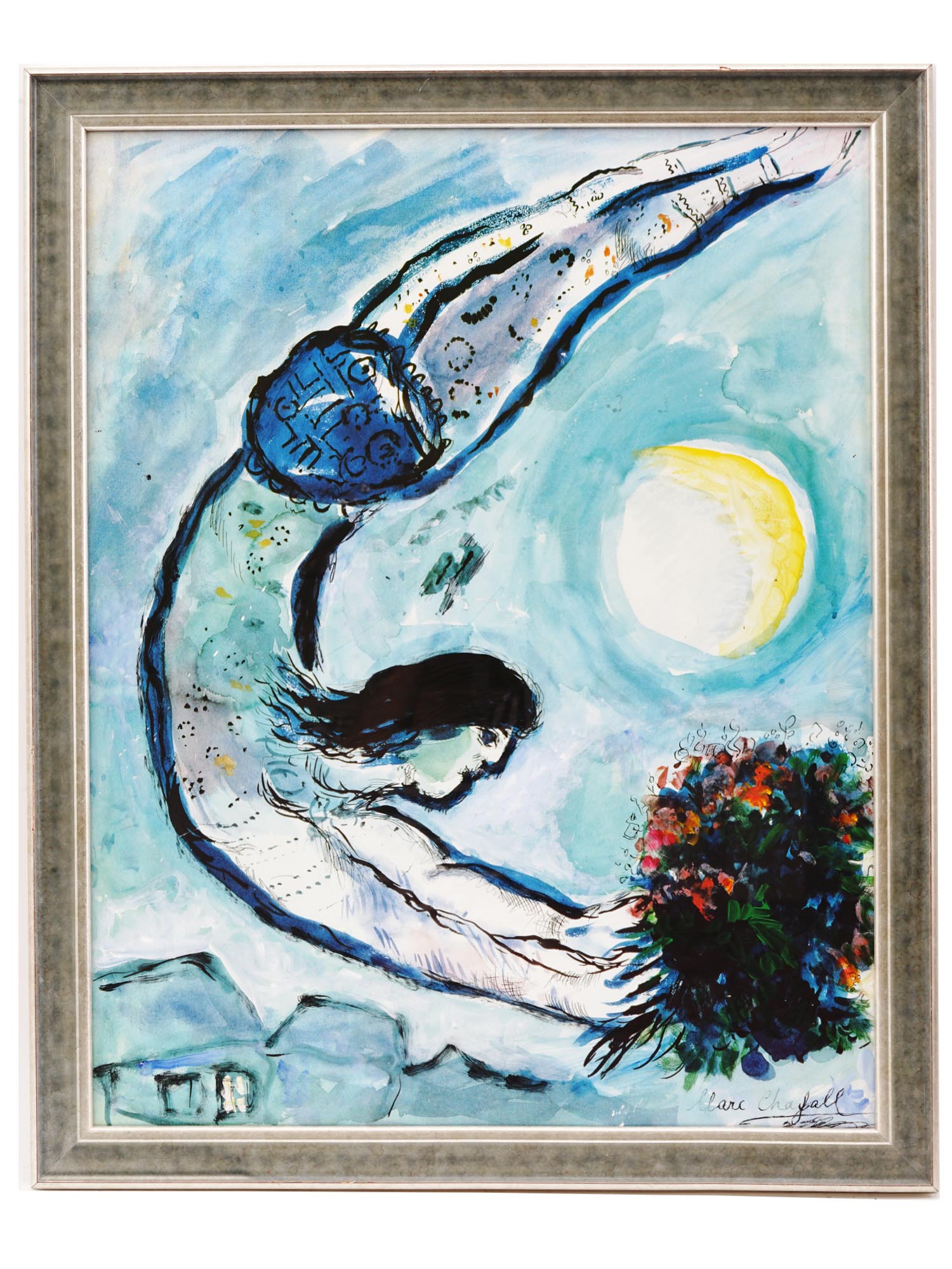 FRENCH HAND COLORED LITHOGRAPH BY MARC CHAGALL PIC-0