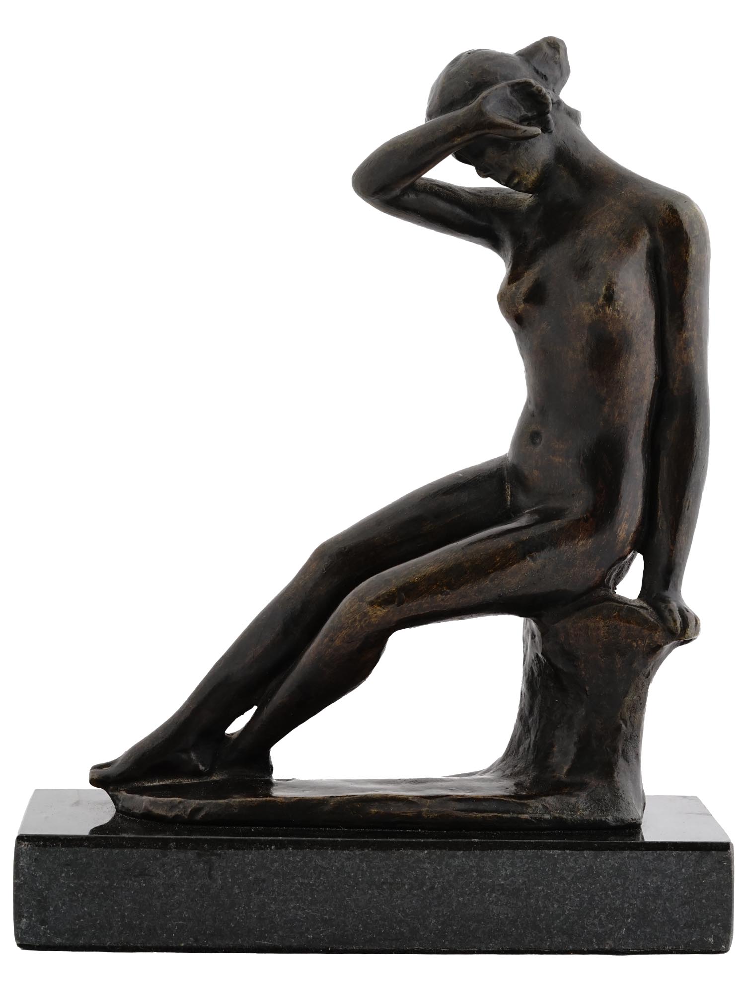 FEMALE NUDE BRONZE SCULPTURE BY ARISTIDE MAILLOL PIC-1