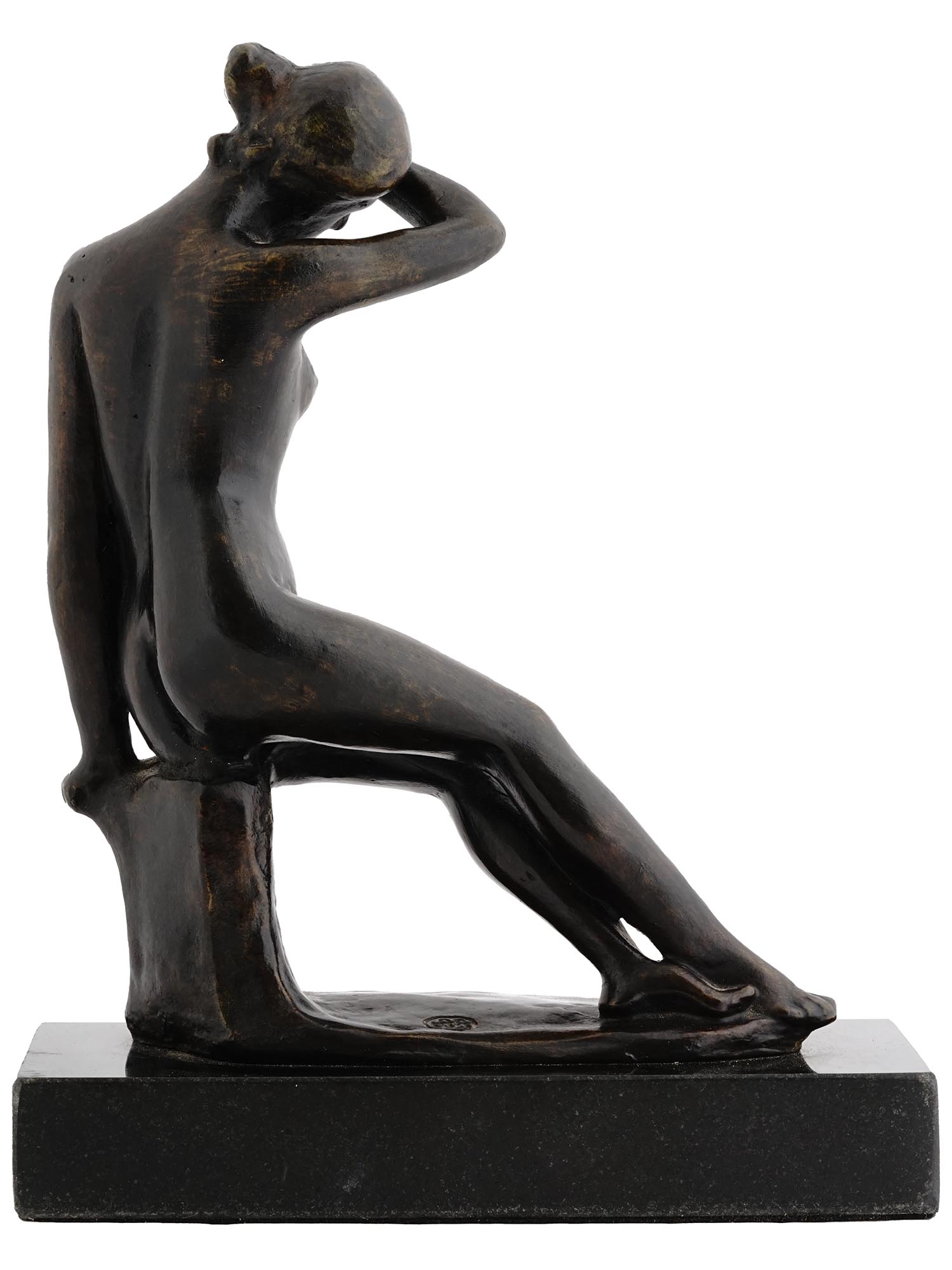 FEMALE NUDE BRONZE SCULPTURE BY ARISTIDE MAILLOL PIC-2