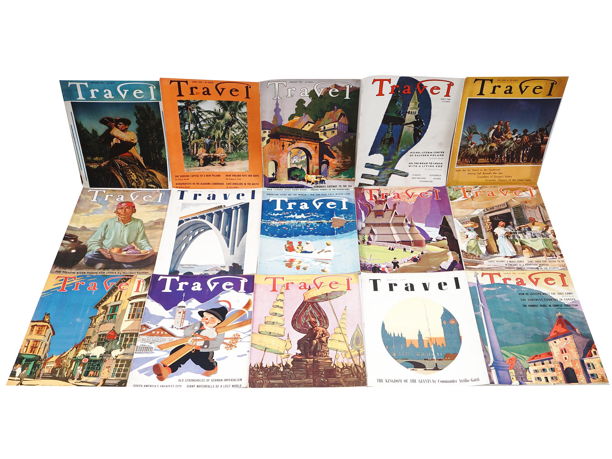 COLLECTION OF AMERICAN TRAVEL HOLIDAYS MAGAZINES PIC-0