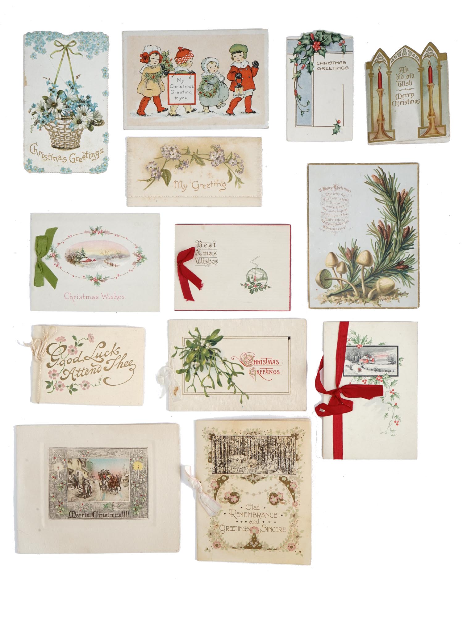 RARE ANTIQUE CHRISTMAS CARDS COLLECTION IN ALBUM PIC-7