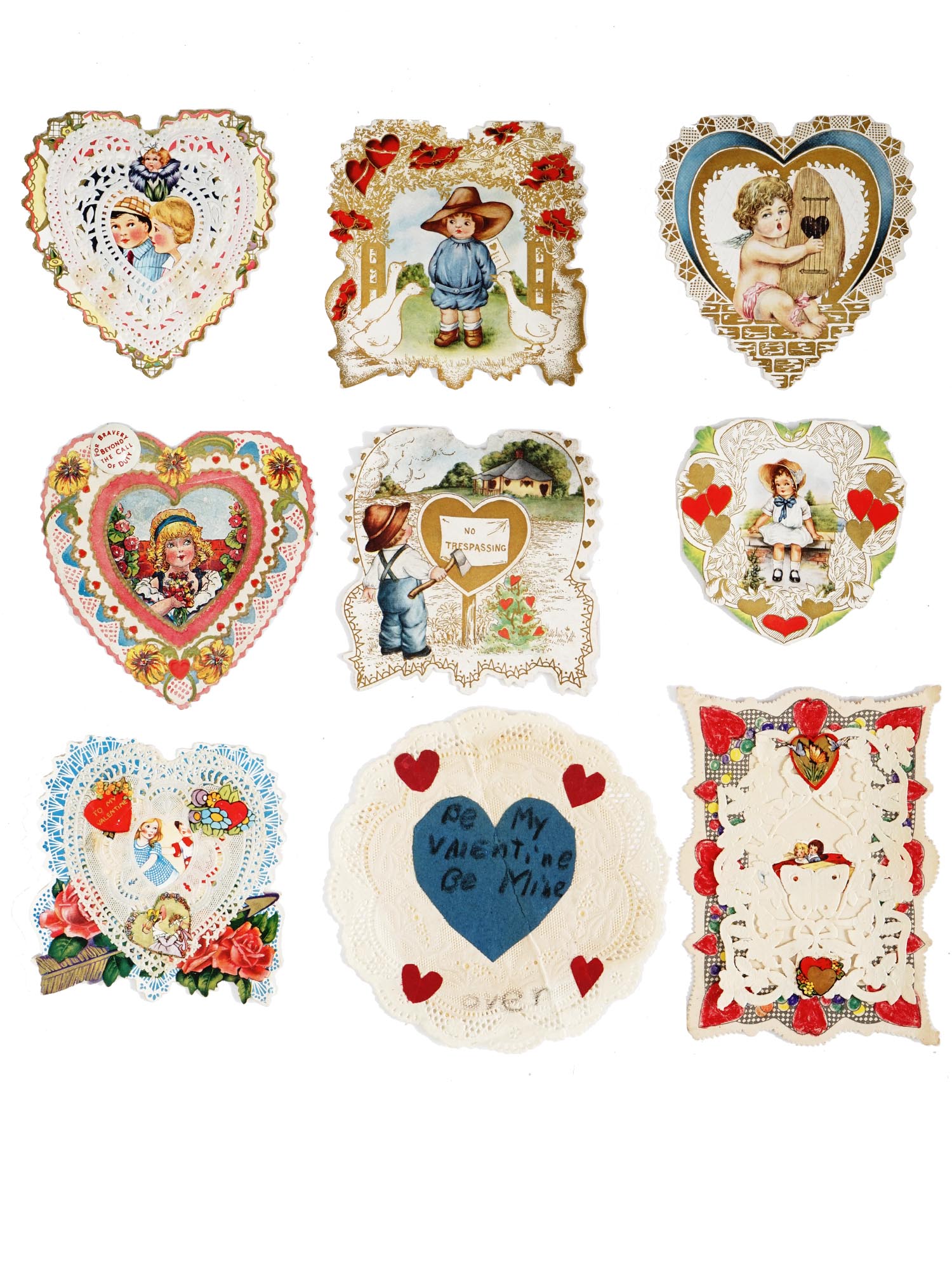 ANTIQUE VALENTINES DAY CARDS COLLECTION IN ALBUM PIC-11