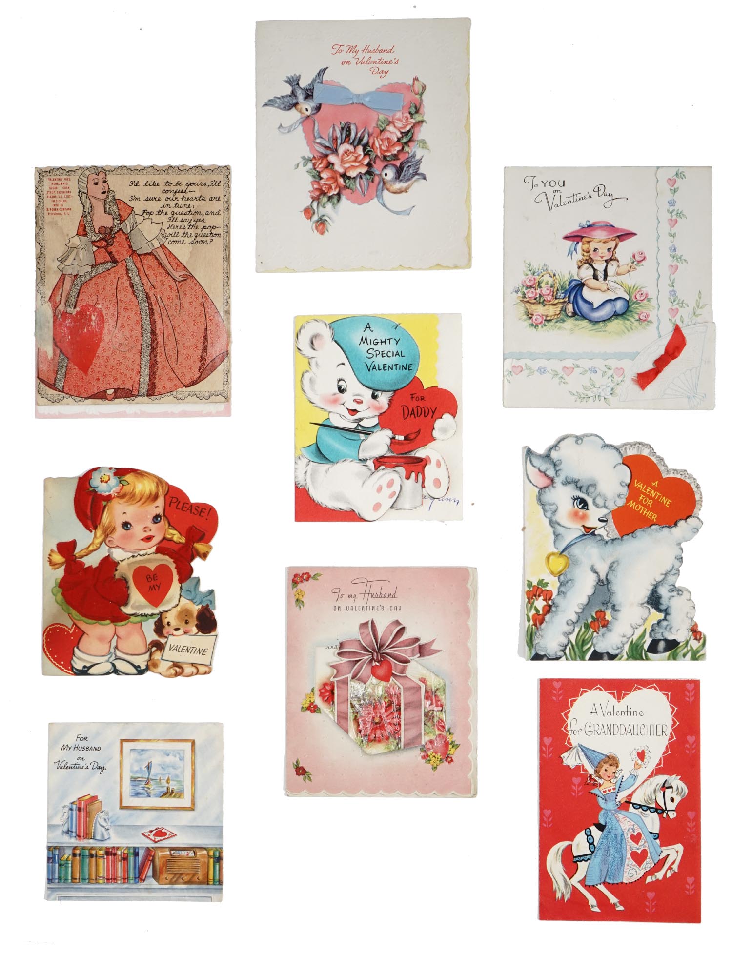 ANTIQUE VALENTINES DAY CARDS COLLECTION IN ALBUM PIC-3