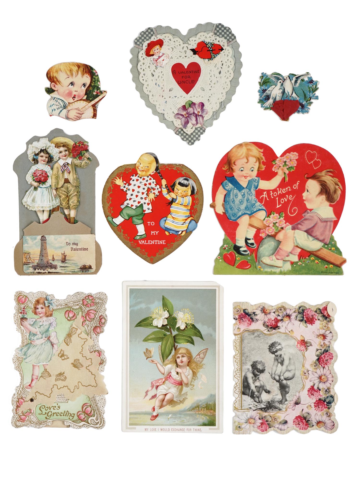 ANTIQUE VALENTINES DAY CARDS COLLECTION IN ALBUM PIC-6