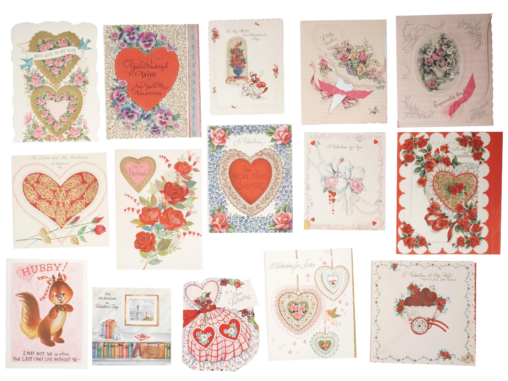 ANTIQUE VALENTINES DAY CARDS COLLECTION IN ALBUM PIC-7