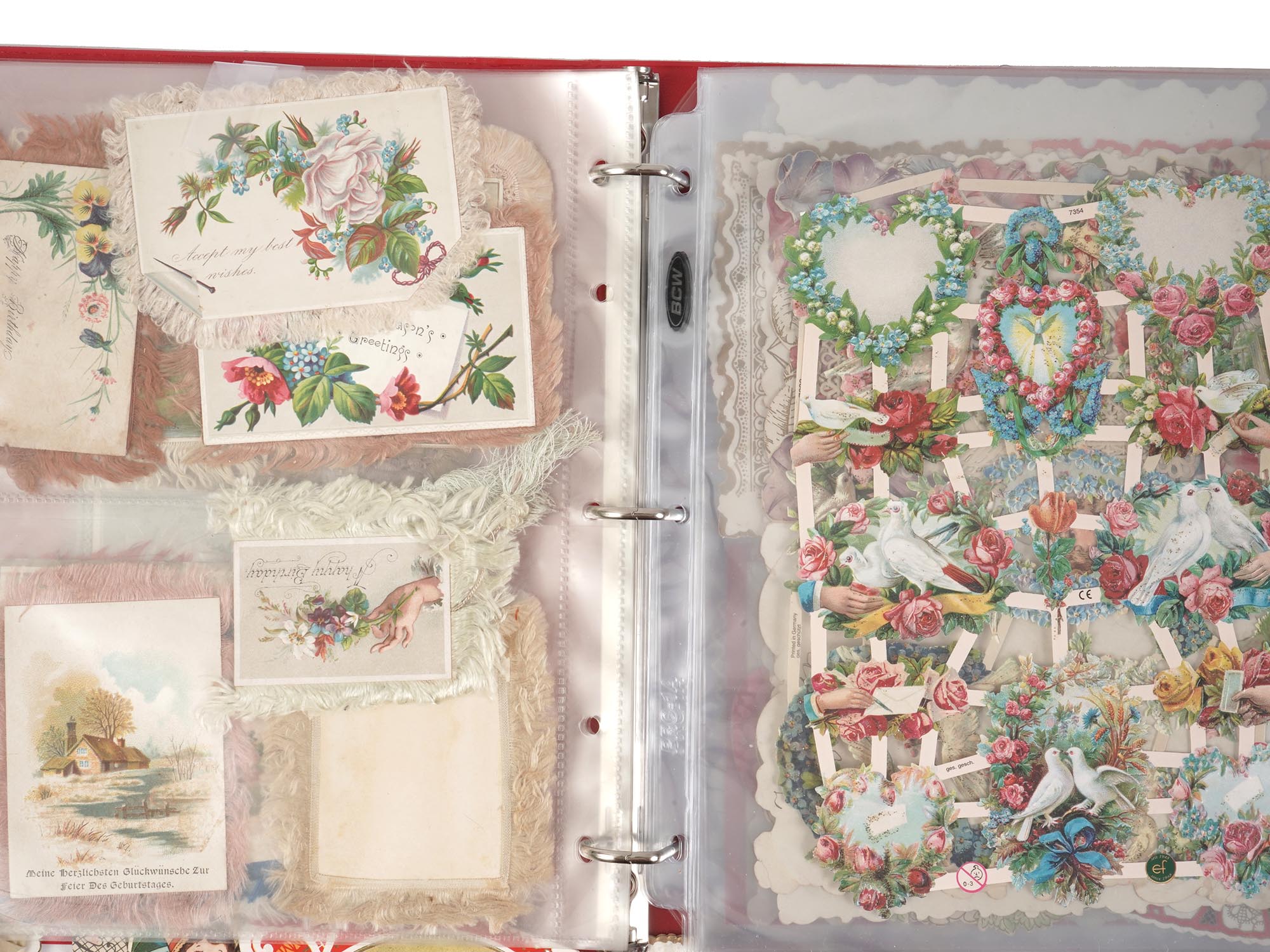 ANTIQUE VALENTINE AND CHRISTMAS CARDS COLLECTION PIC-7