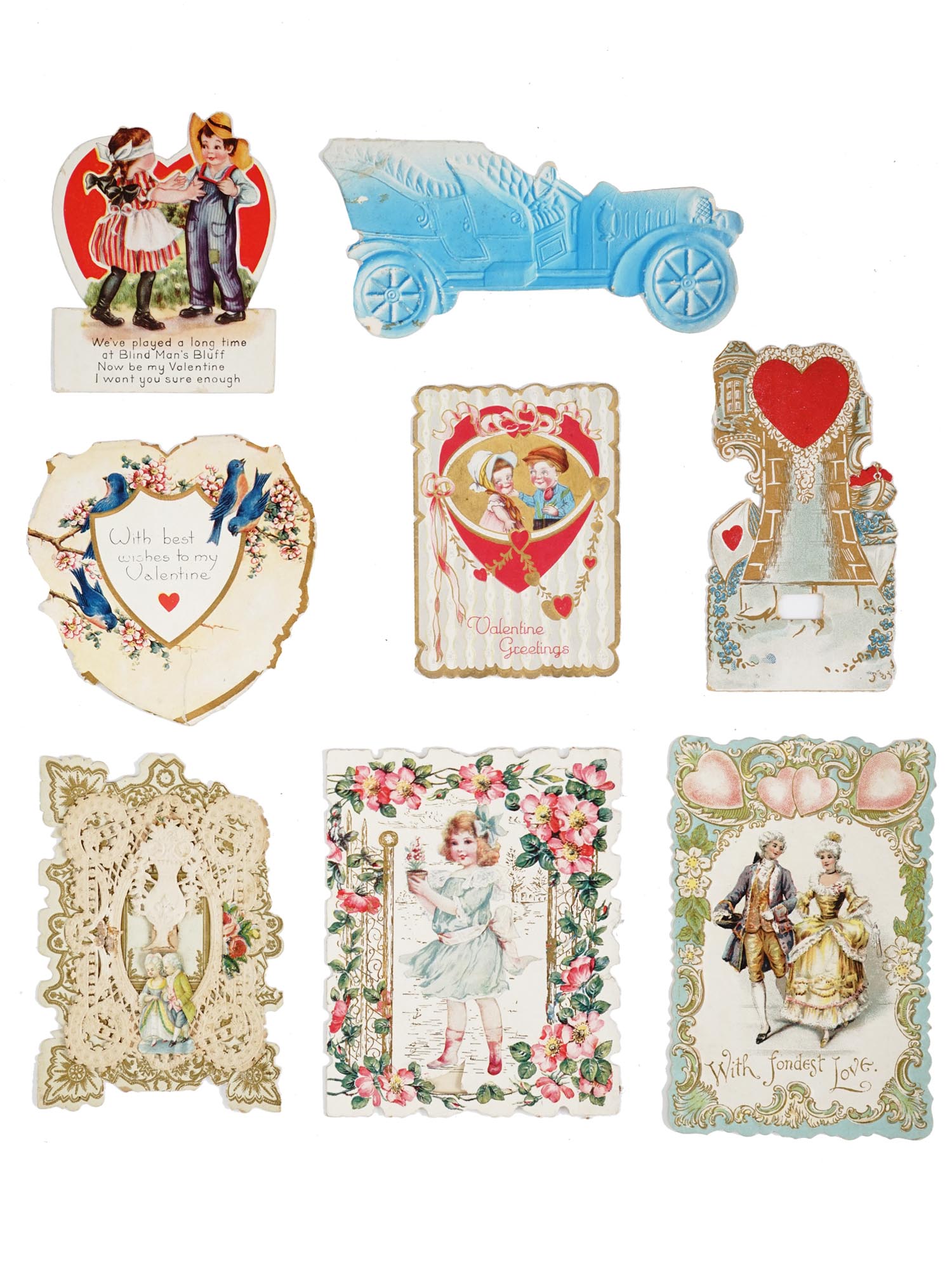 ANTIQUE VALENTINES DAY CARDS COLLECTION IN ALBUM PIC-9