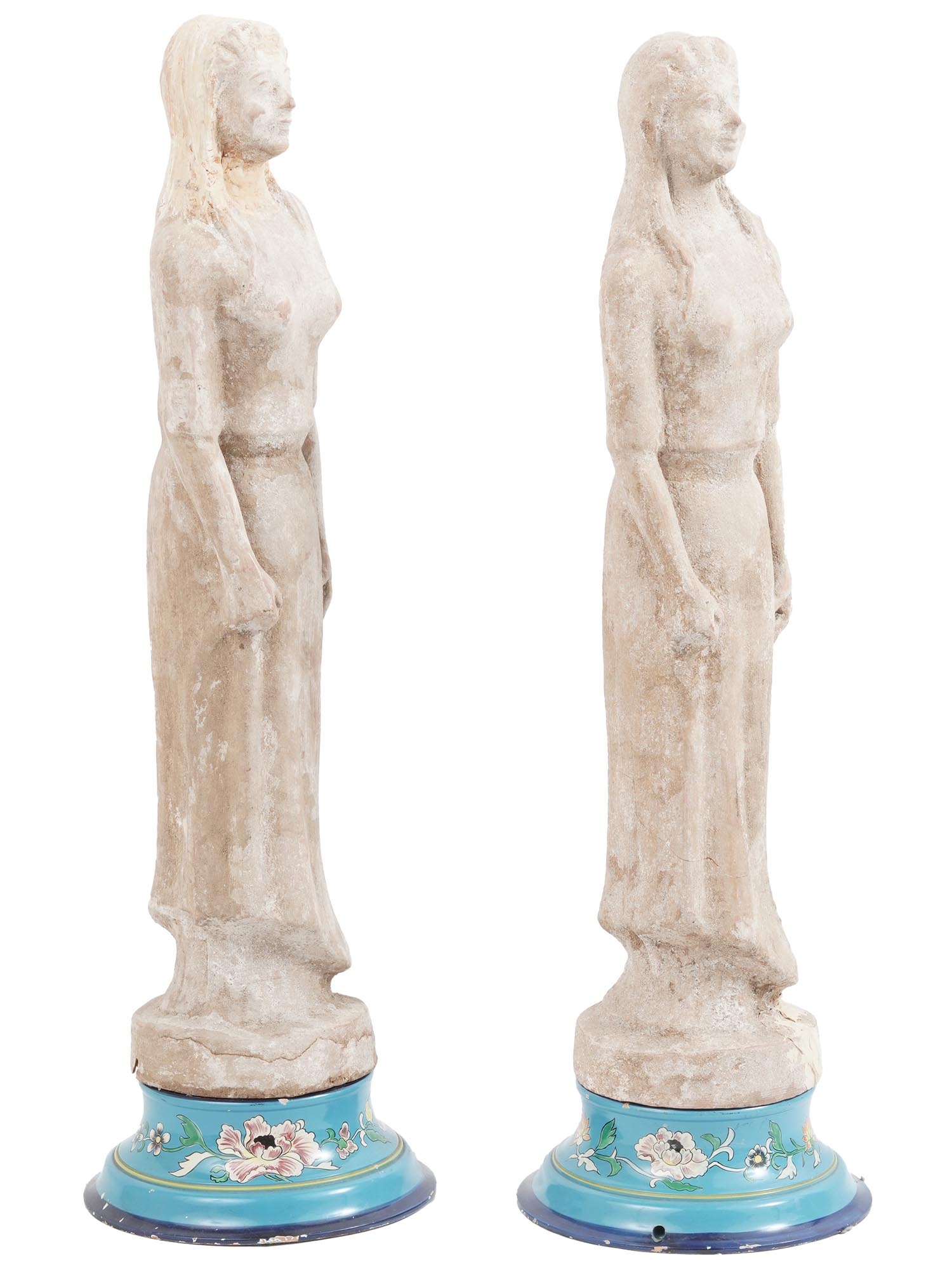 TERRACOTTA KORE FIGURES IN GREEK MINOAN STYLE PIC-1