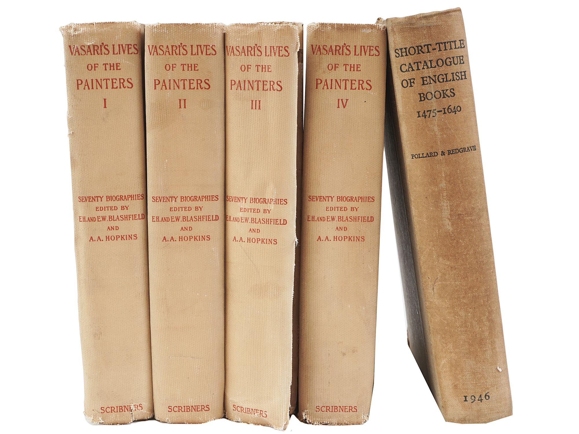 1896 VASARIS LIVES OF THE PAINTERS BOOKS FULL SET PIC-1