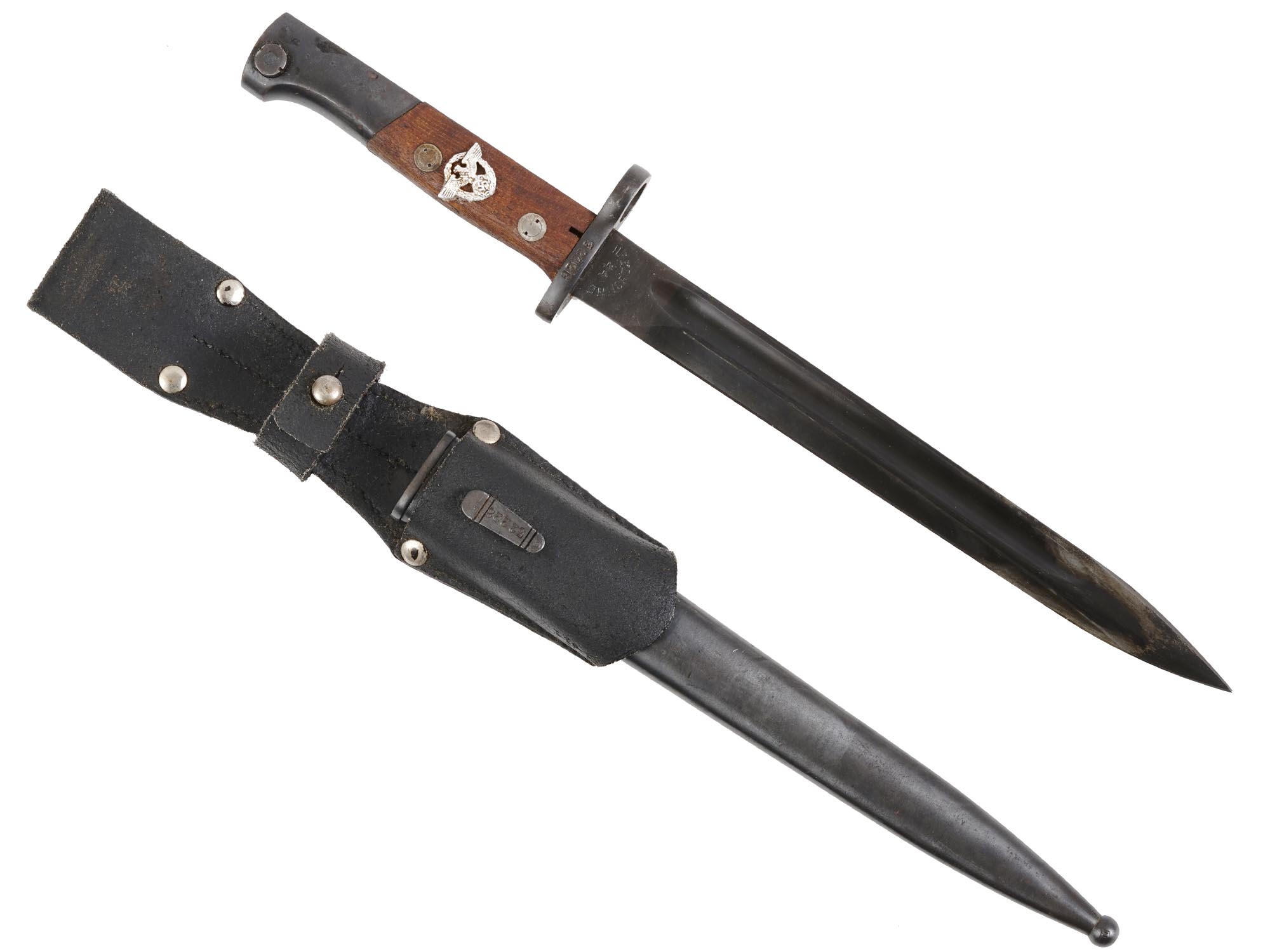 WWII YUGOSLAV BAYONET W SCABBARD, MODEL 1948 PIC-0