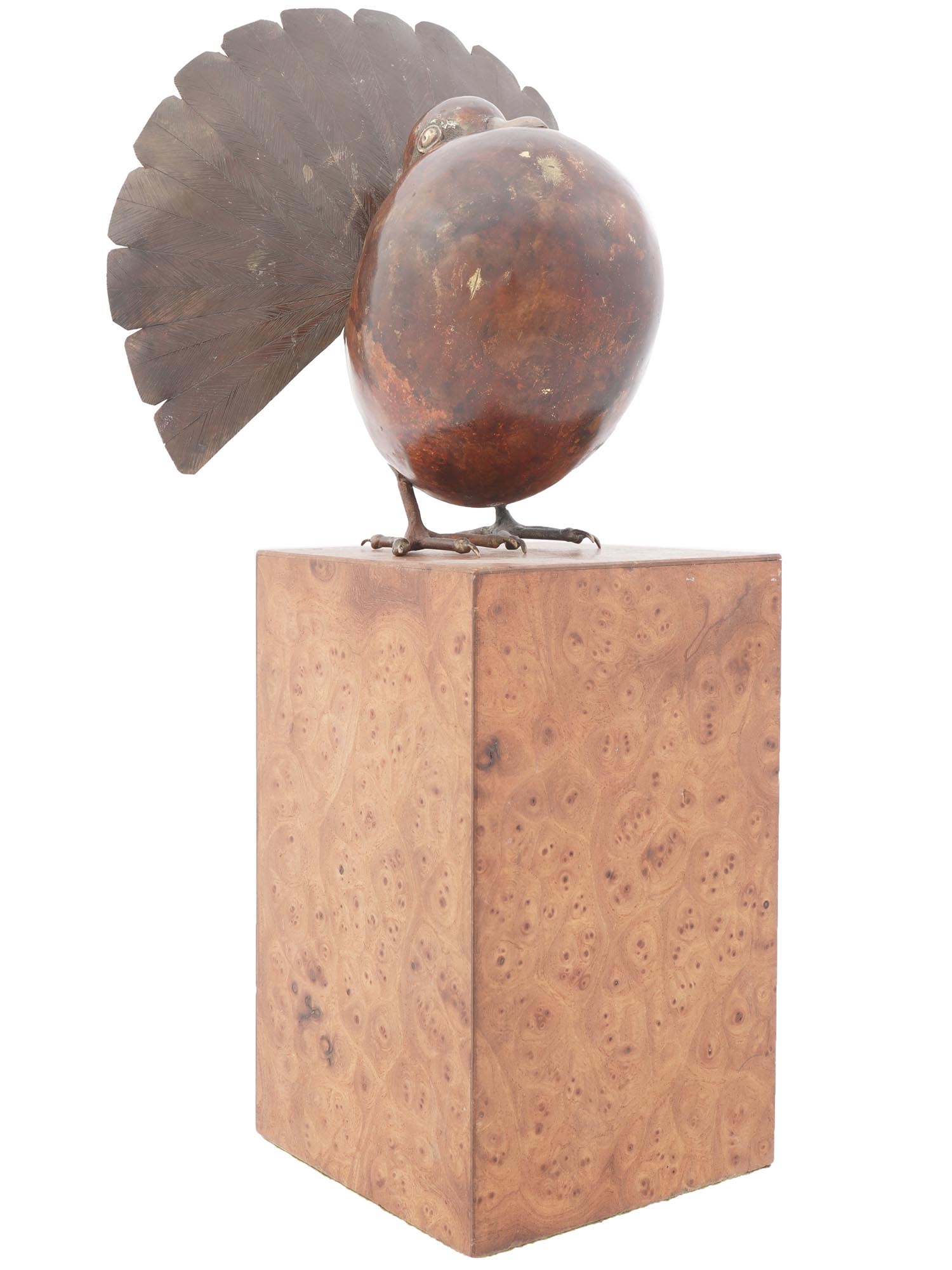 UNIQUE AMERICAN COPPER SCULPTURE BY CHARLES LAMB PIC-0