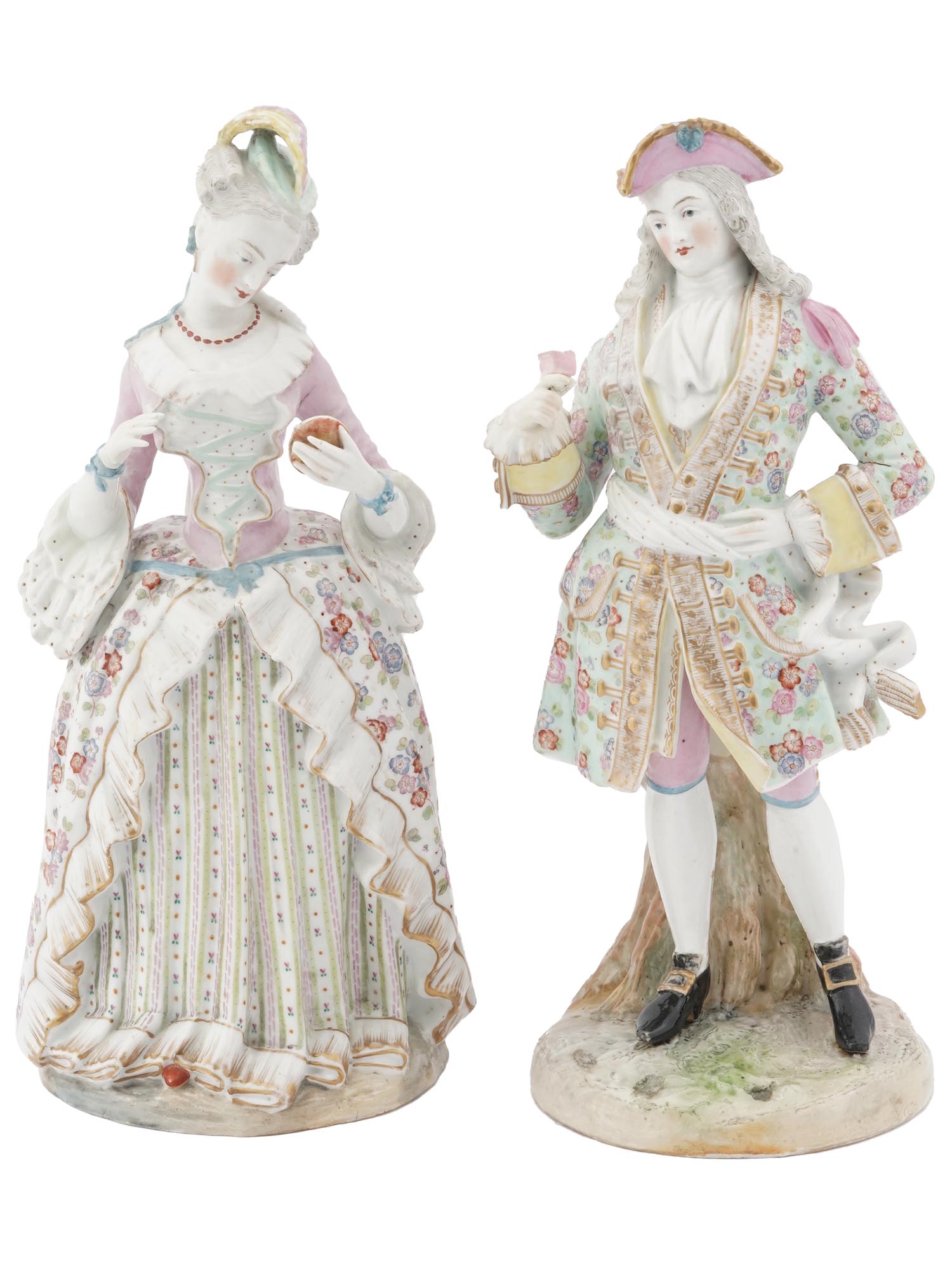 GERMAN ROCOCO PORCELAIN FIGURINES BY MEISSEN PIC-0