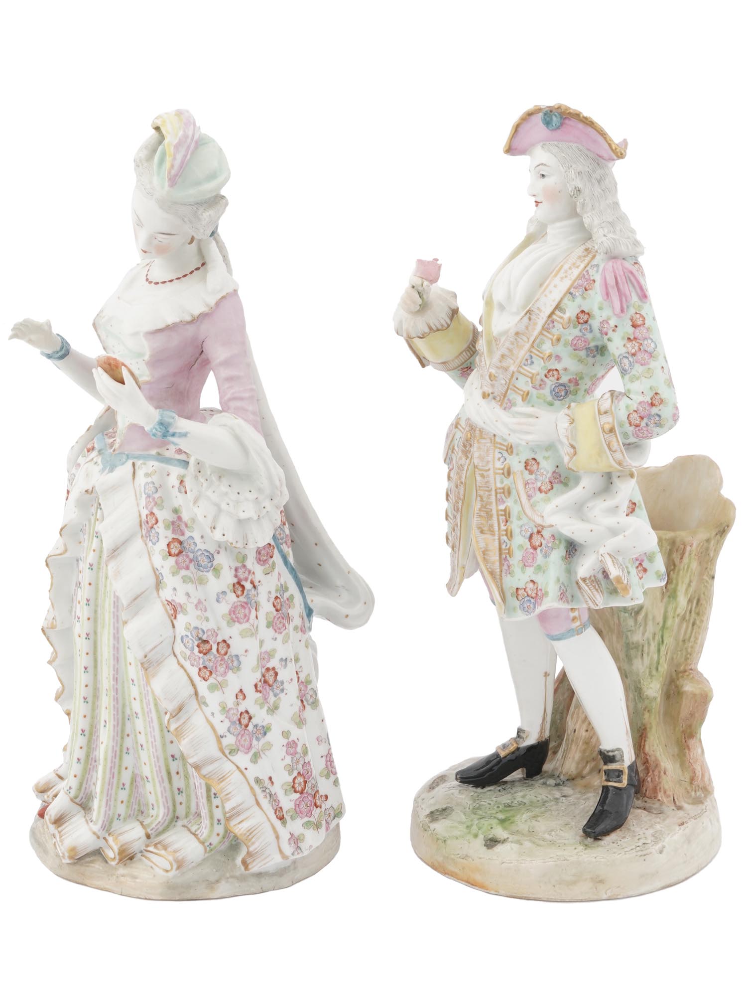 GERMAN ROCOCO PORCELAIN FIGURINES BY MEISSEN PIC-2