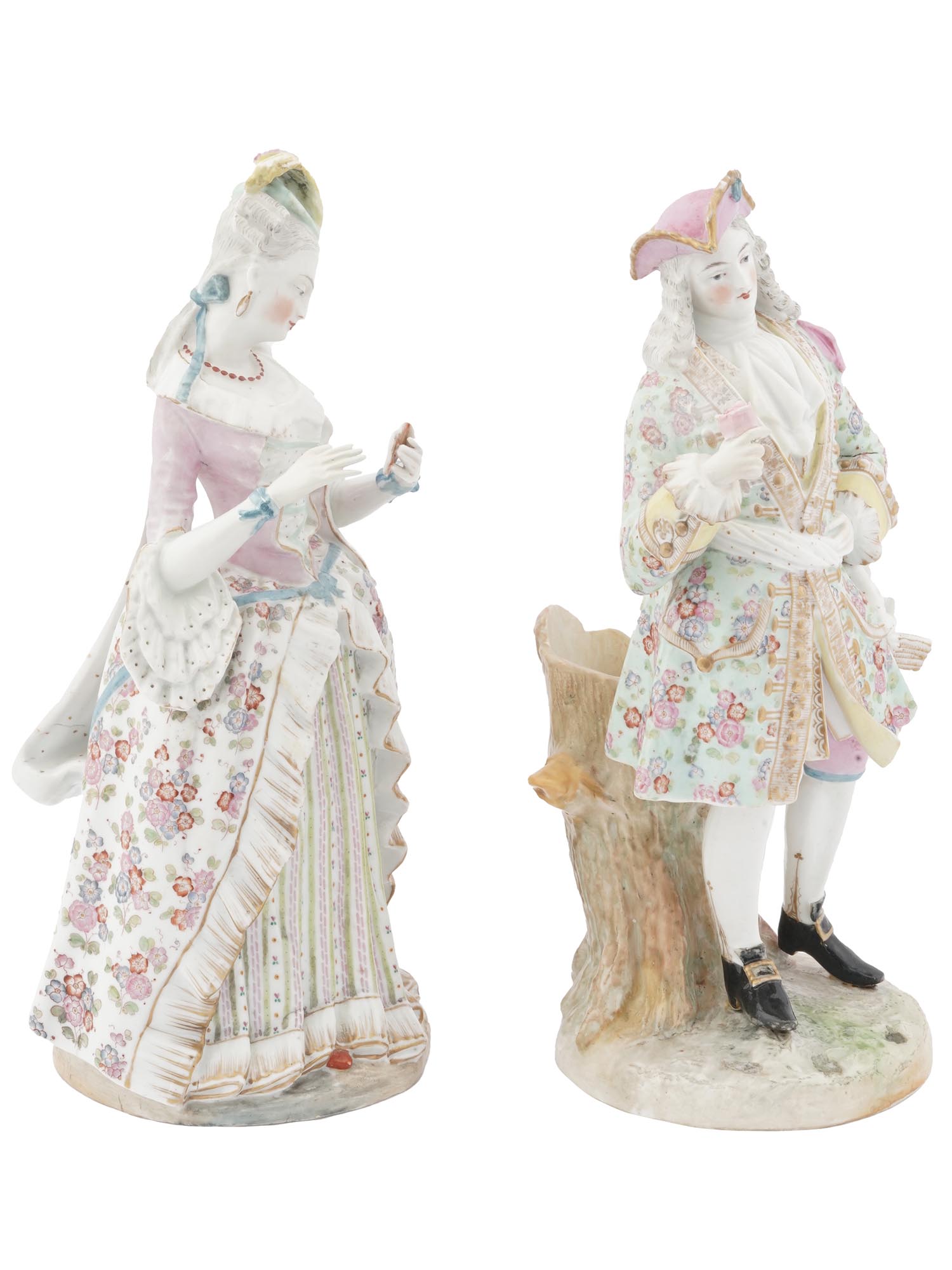 GERMAN ROCOCO PORCELAIN FIGURINES BY MEISSEN PIC-1