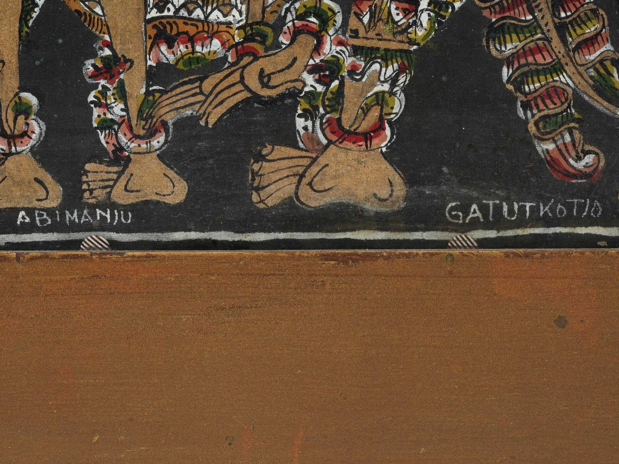 INDONESIAN JAVANESE HAND PAINTED ON BATIK FABRIC PIC-2