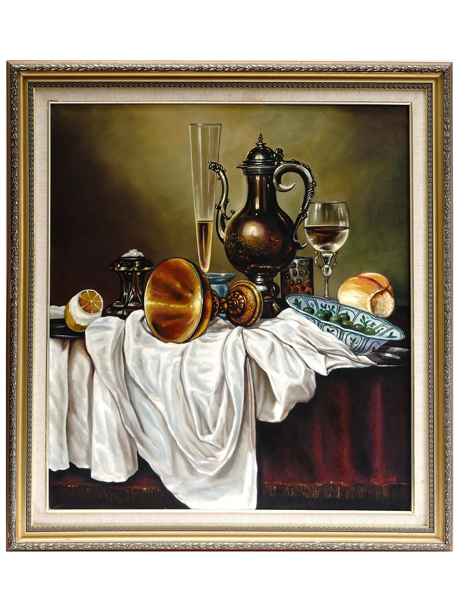 RUSSIAN STILL LIFE OIL PAINTING BY YURI DVORNIK PIC-0